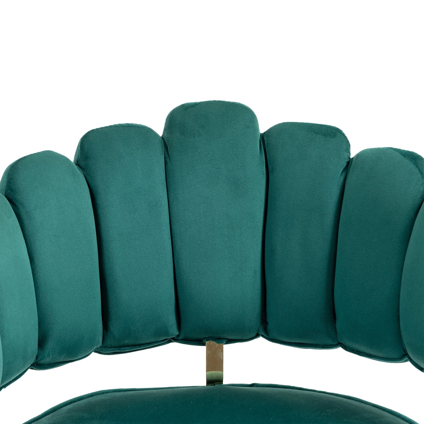 Velvet Home Office Desk Chair, Modern Cute Computer Chair, Wheels Swivel Height Adjustable Task Chair - Emerald