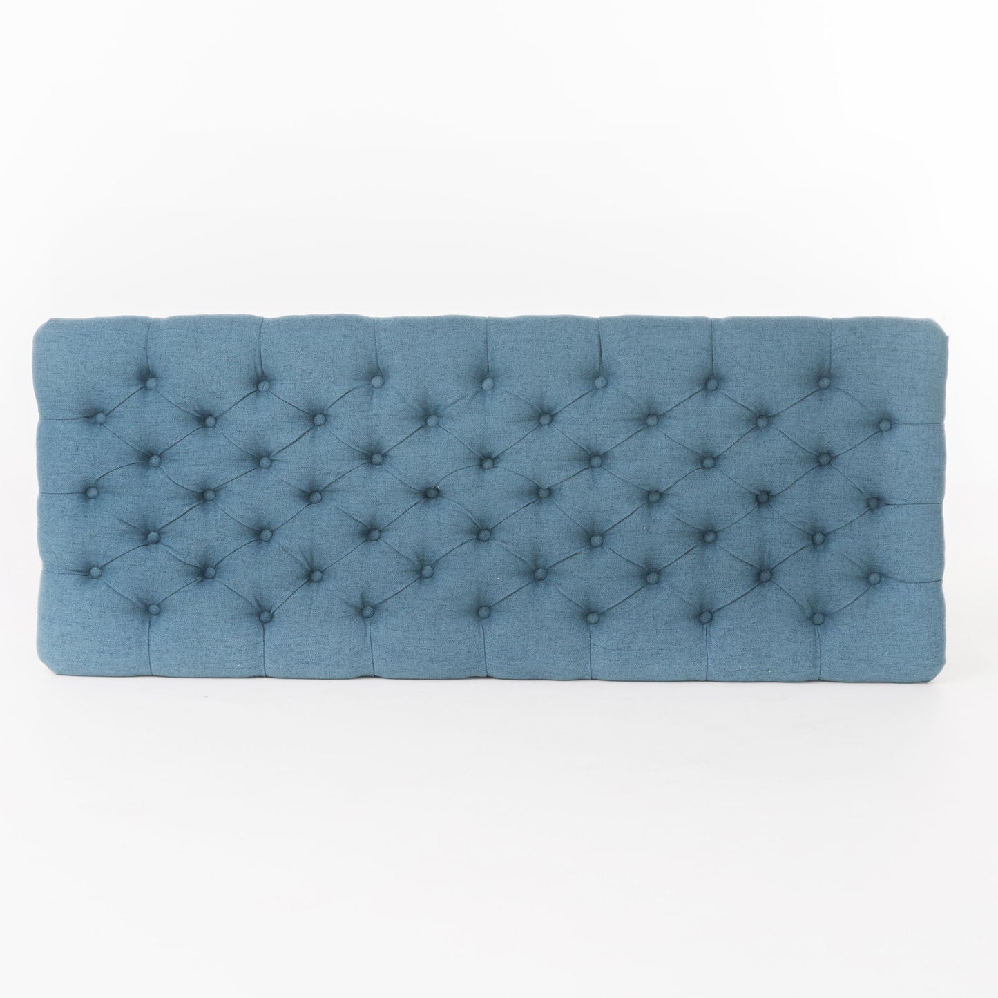 Juliana - Storage Ottoman With Stylish DesignÔøΩÔøΩÔøΩÔøΩÔøΩÔøΩÔøΩÔøΩÔøΩÔøΩÔøΩÔøΩÔøΩÔøΩÔøΩ Fabric And Birch Legs - Blue