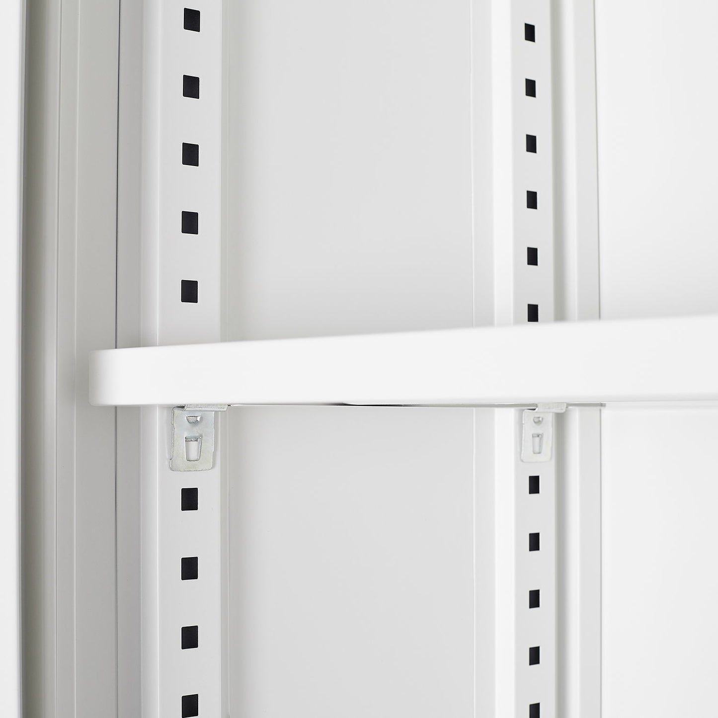 Metal Storage Cabinet With Locking Doors And Adjustable Shelf, Folding Filing Storage Cabinet, Folding Storage Locker Cabinet For Home Office, School, Garage - White