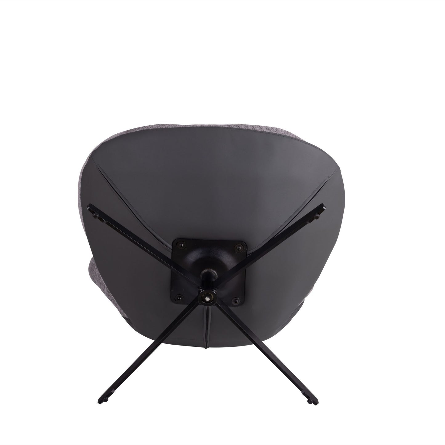 360ÔøΩÔøΩ Swivel Office Chair, Modern Chenille Chair With And Metal Base Frame, No Wheels, Accent Chair - Gray