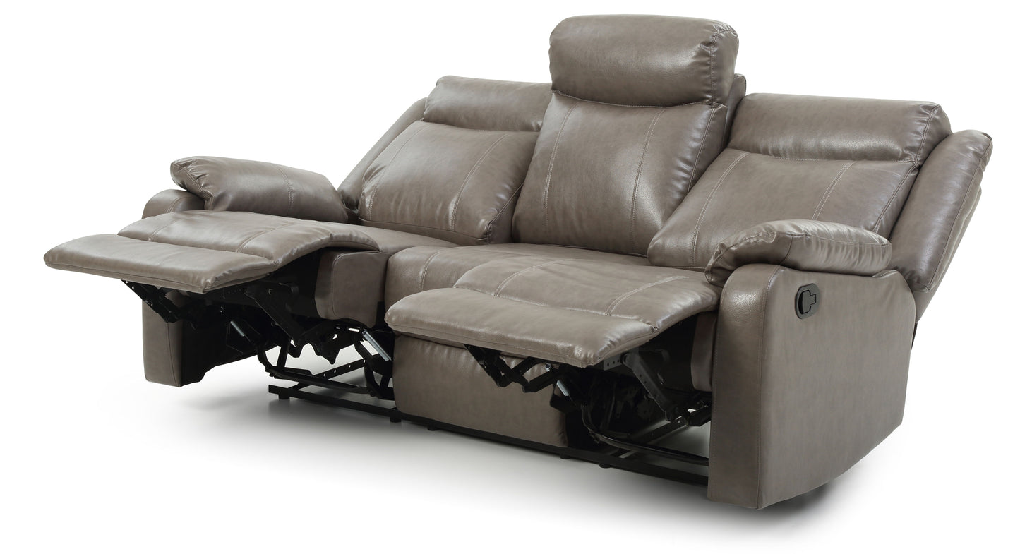 Contemporary Three Seater Sofa - Gray