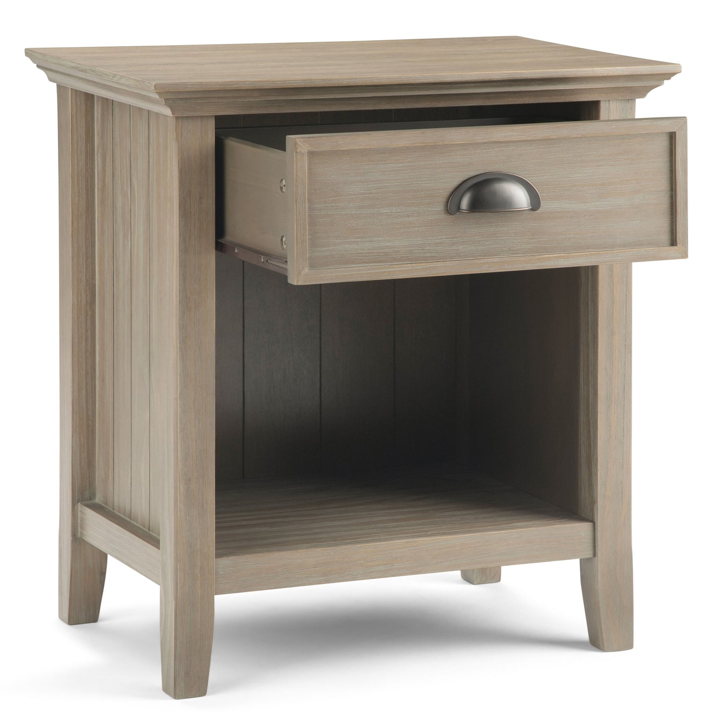 Acadian - Bedside Table - Distressed Gray