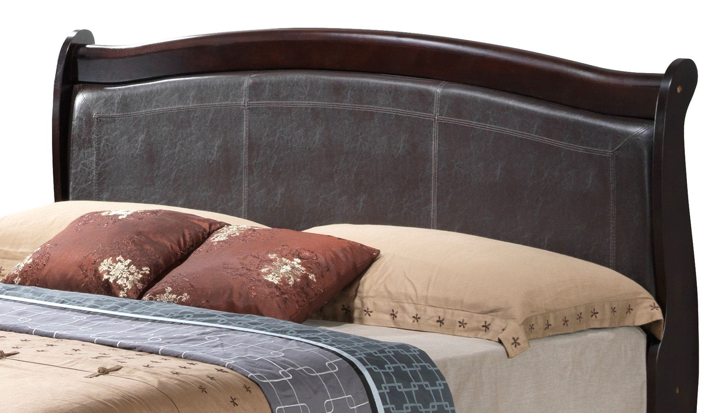 Queen Classic Bed - Warm Cappuccino