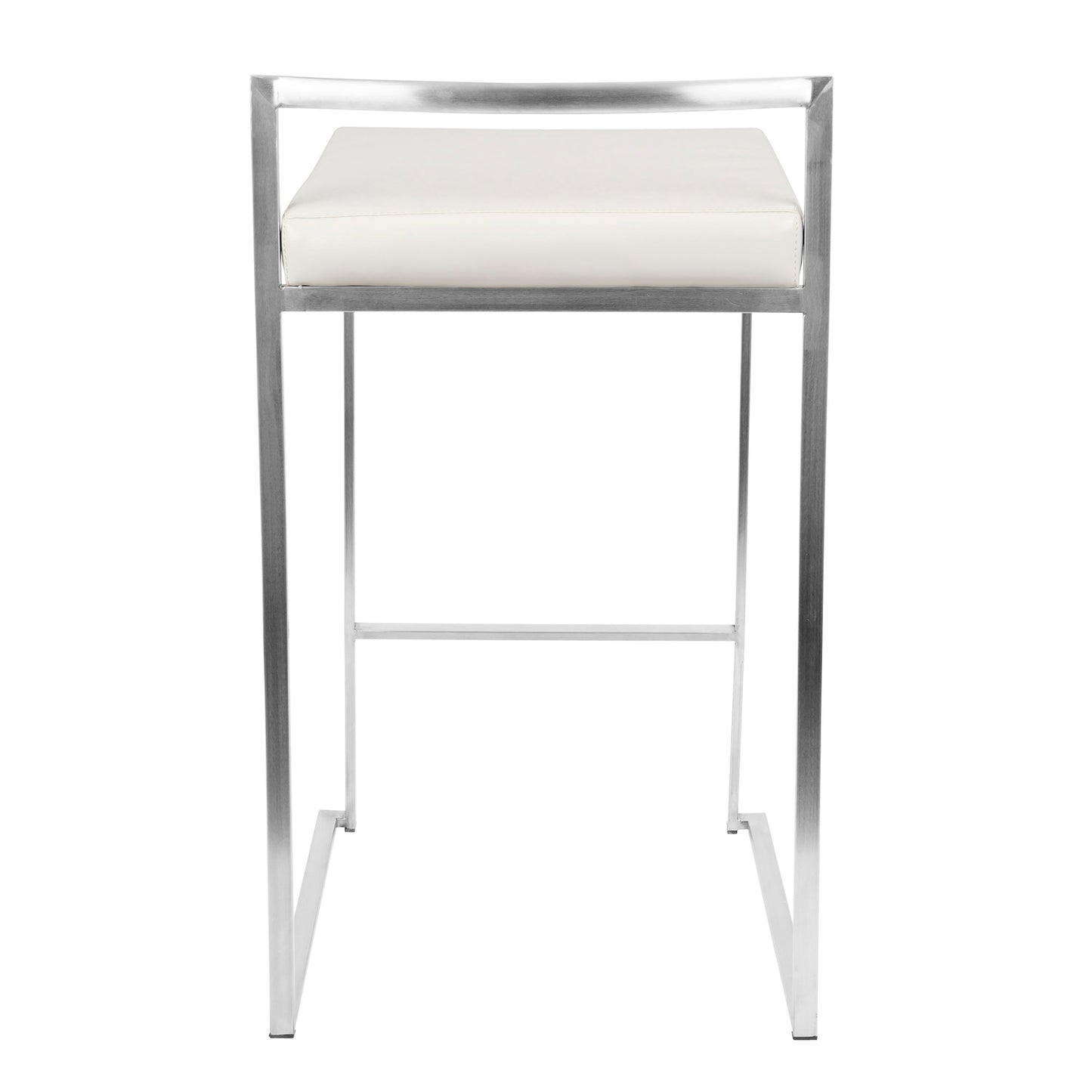 Fuji - Contemporary, Stackable Counter Stool (Set of 3) - White