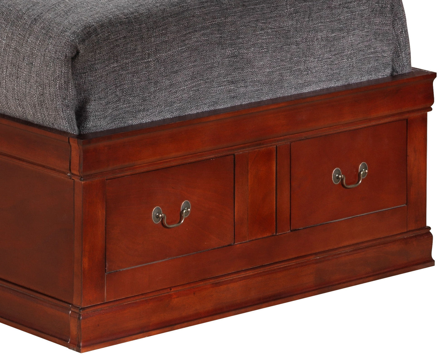 Louis Phillipe - Twin Storage Bed - Cherry