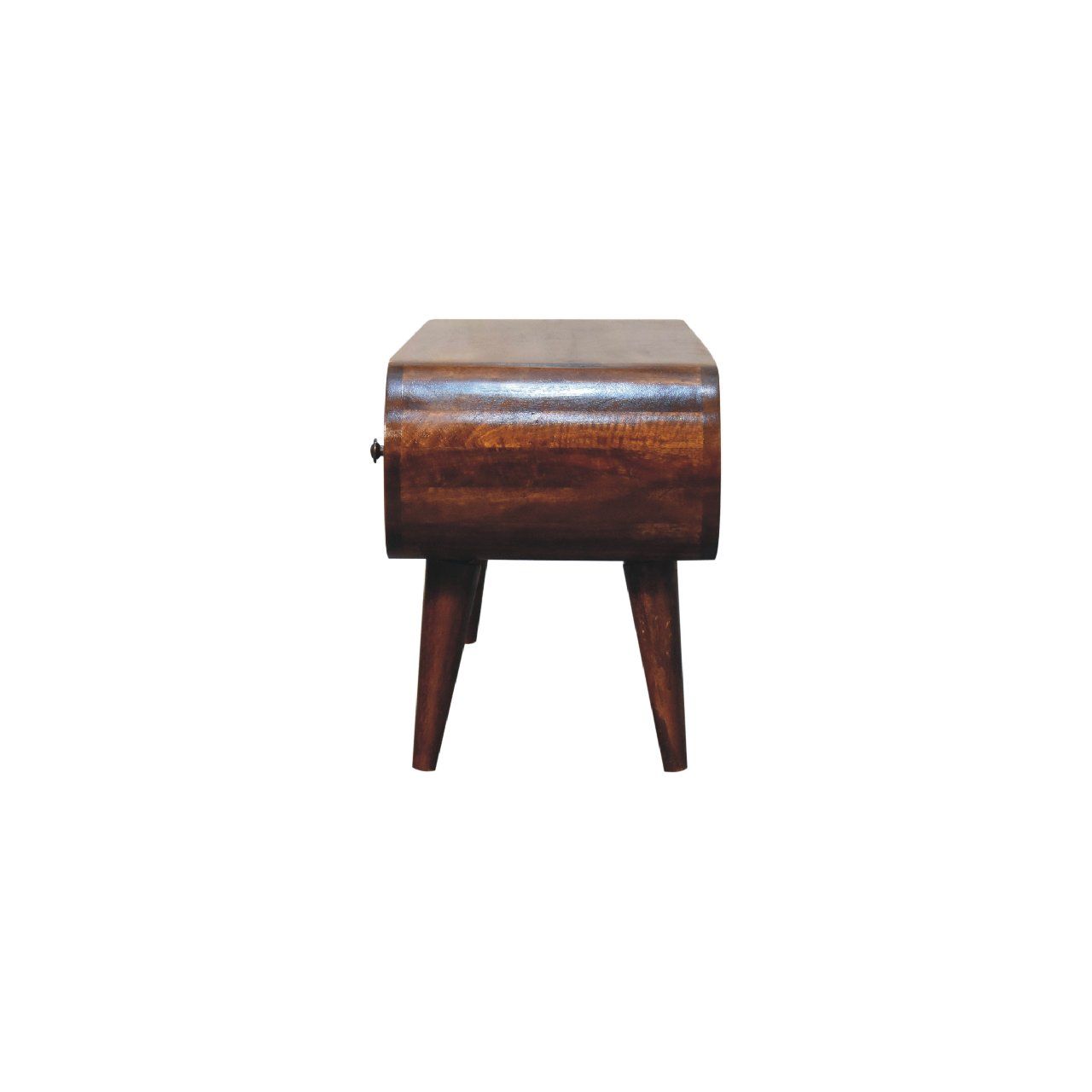 Circular TV Unit - Chestnut