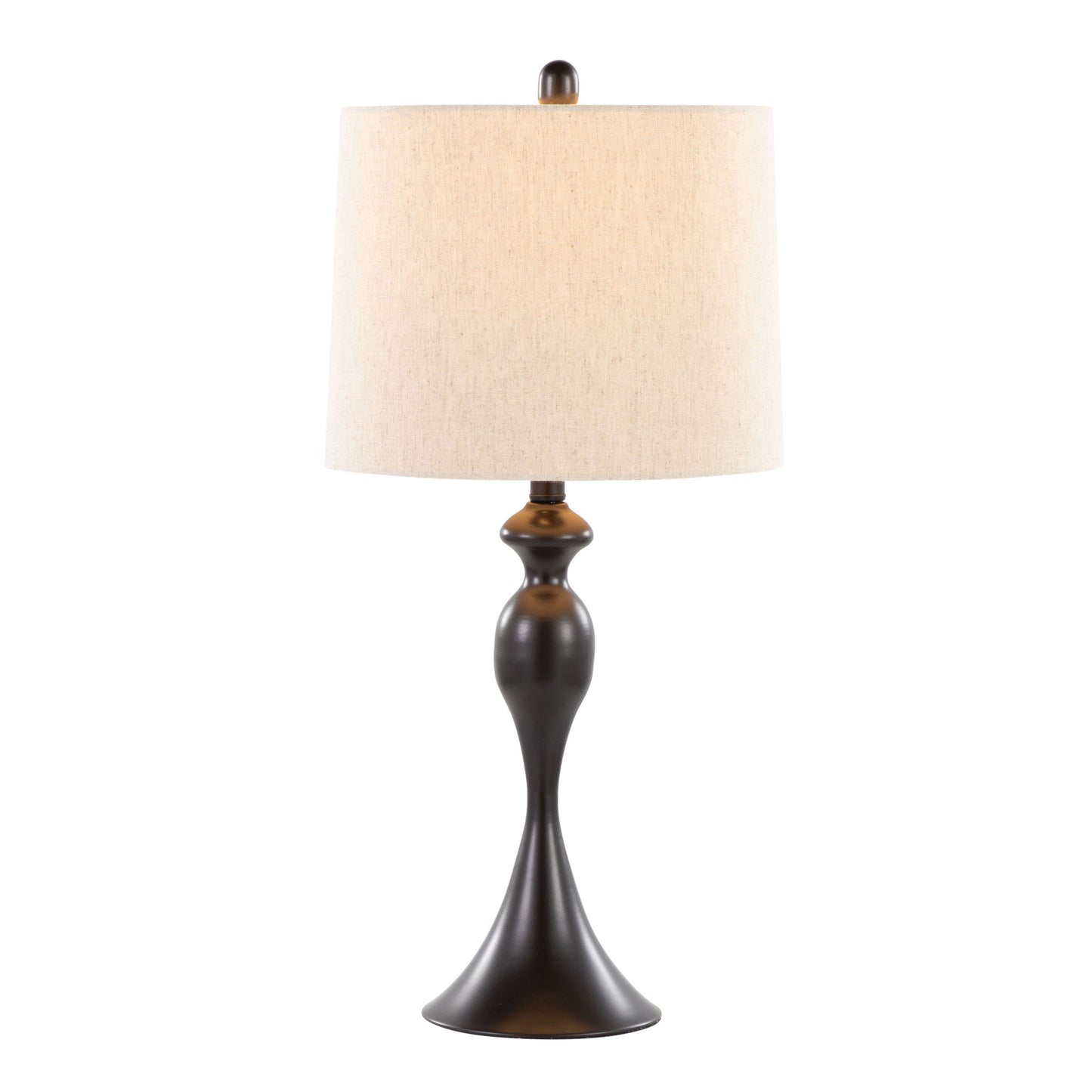 Ashland - Contemporary Table Lamp (Set of 2) - Oil Rubbed Bronze / Oatmeal