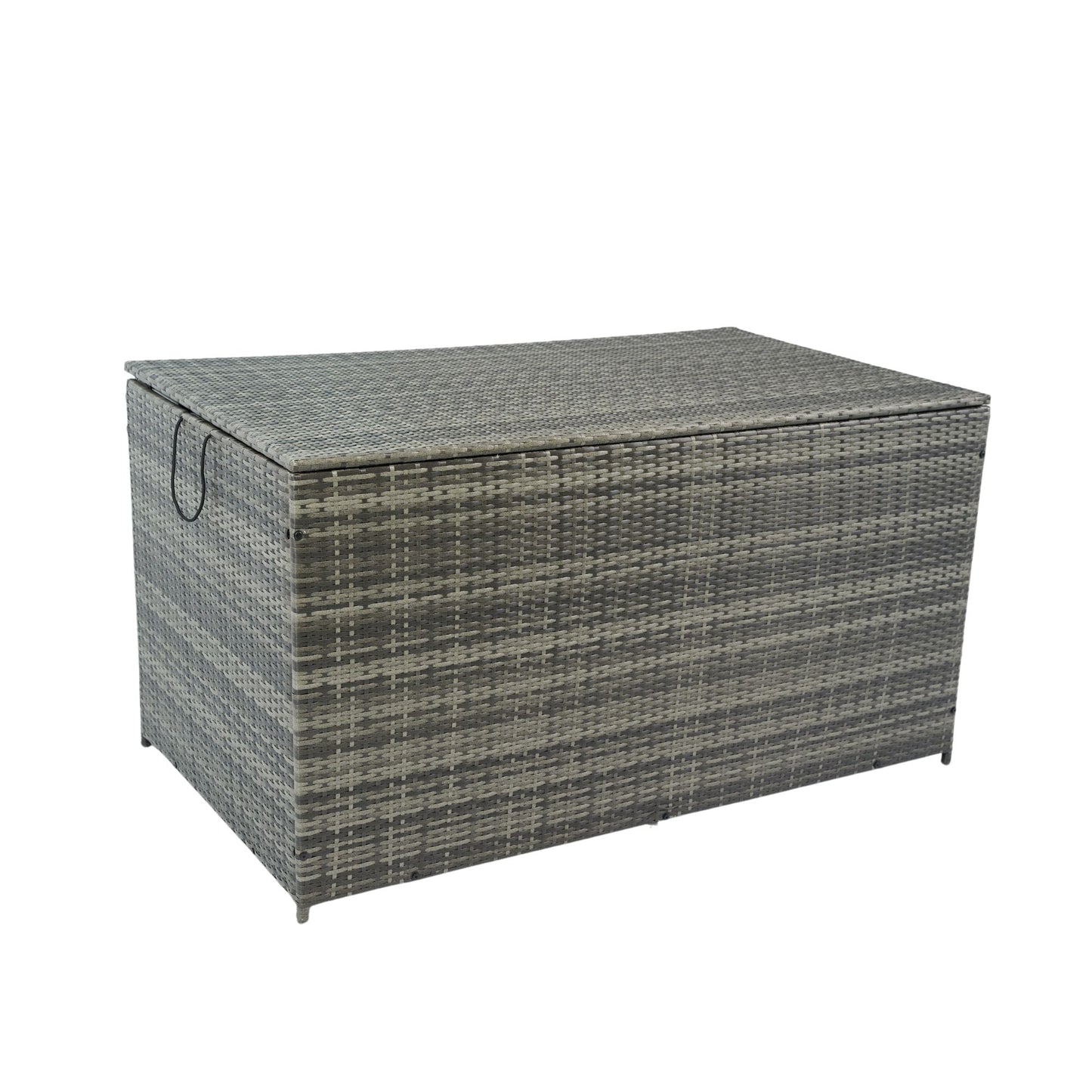 Outdoor Storage Box, 200 Gallon Wicker Patio Deck Boxes With Lid, Outdoor Cushion Storage For Kids Toys, Pillows, Towel - Gray