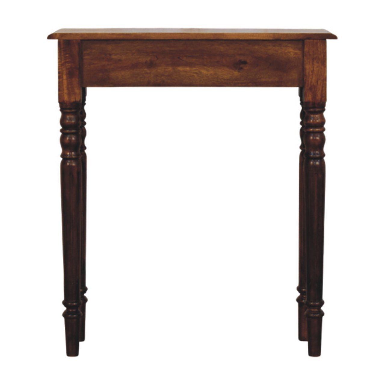 Turned Legs 1 Drawer Console - Brown
