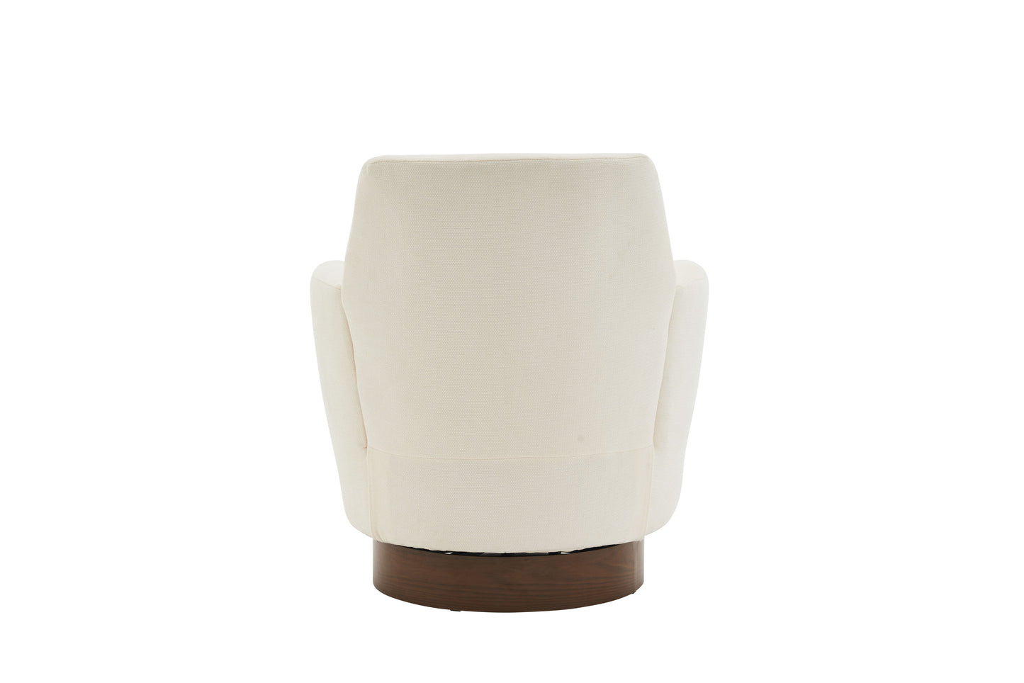 Swivel Barrel Chair, Swivel Accent Chairs Armchair For Living Room, Reading Chairs For Bedroom Comfy, Round Barrel Chairs With Gold Stainless Steel Base - Beige