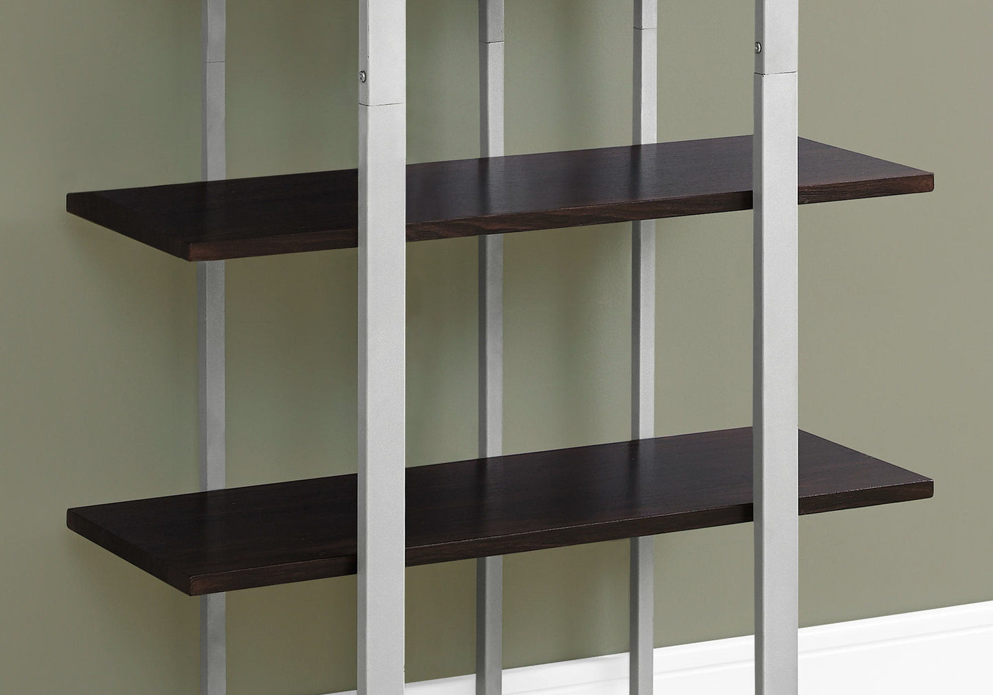 Bookshelf, Bookcase, Etagere, 4 Tier For Office, Contemporary & Modern - Espresso