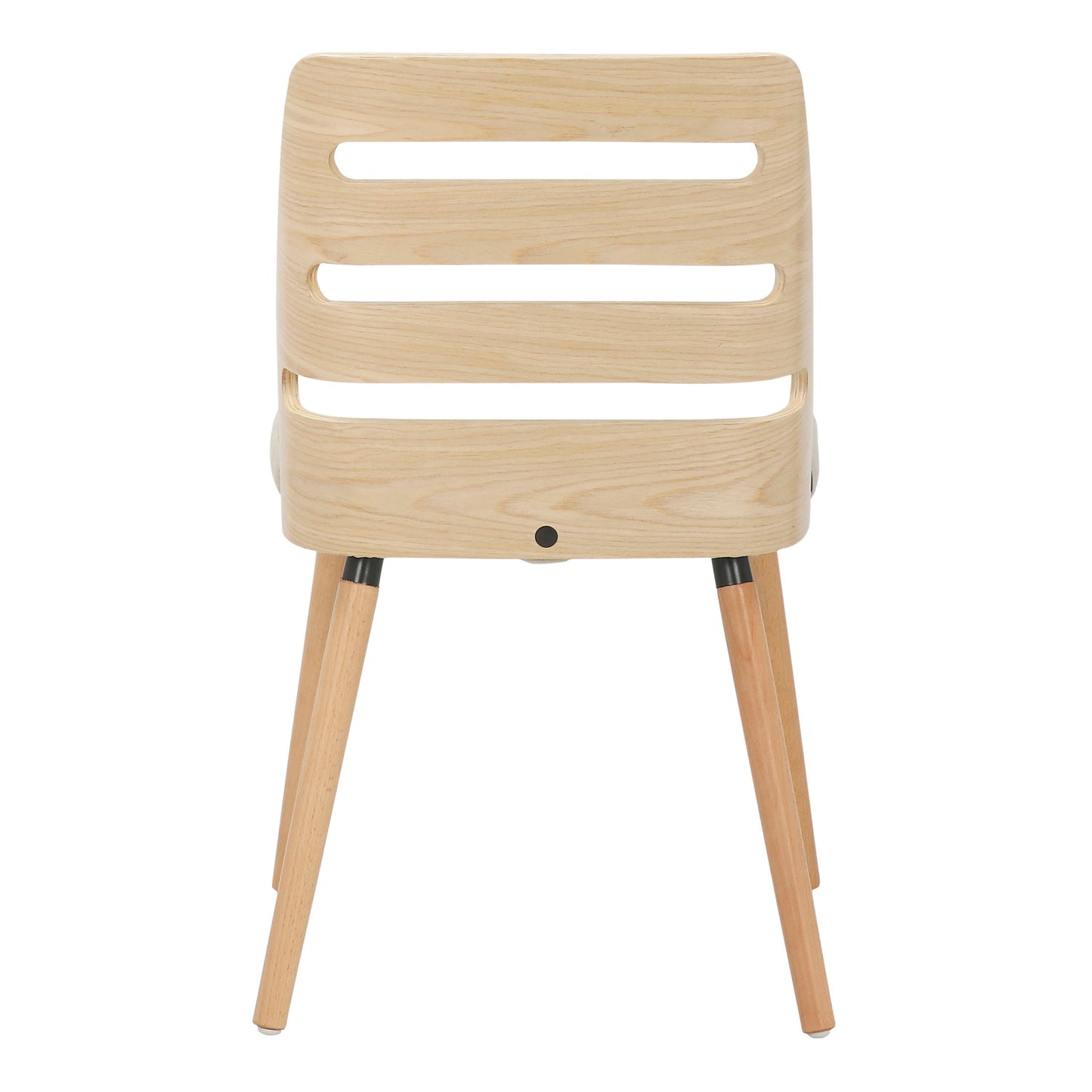 Trevi - Mid-Century Modern Dining Chair - Natural / Cream