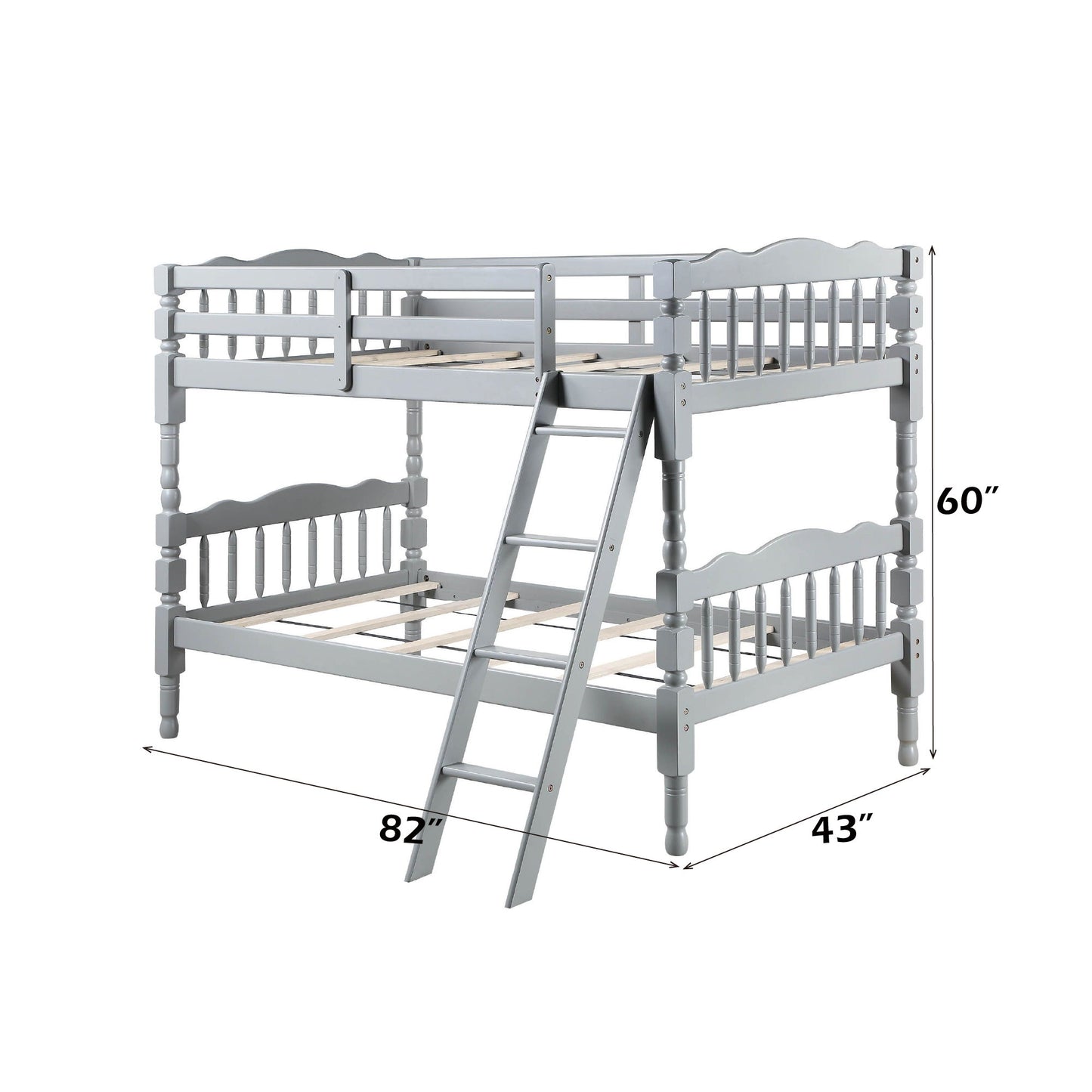 Homestead - Twin Twin Bunk Bed - Gray