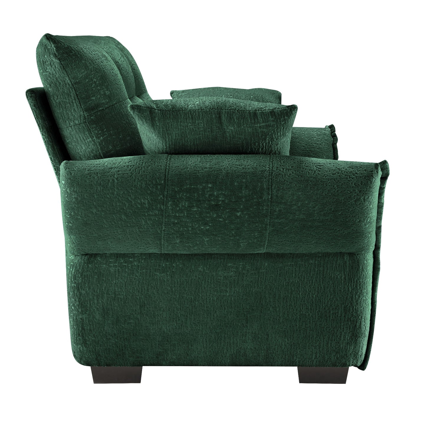 Ergonomic Single Seater Sofa With High Resilience Cushions, Modern Design - Green