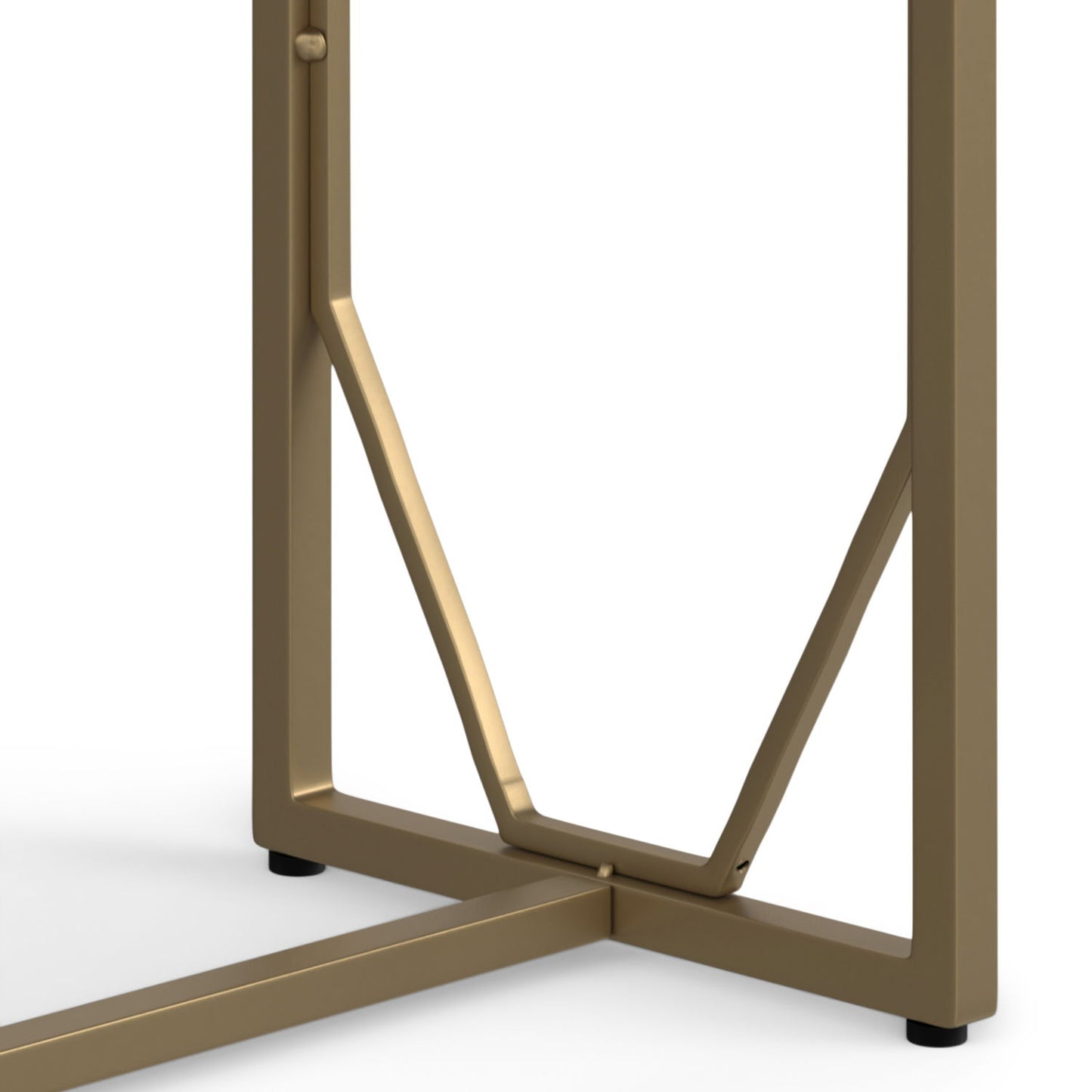 Selma - Metal And Wood Accent Table - Cognac