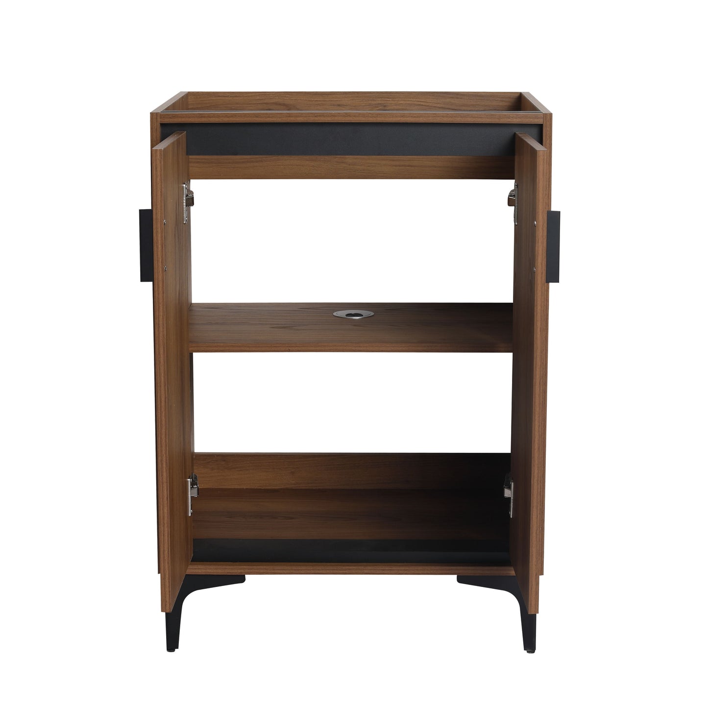 Modern Bathroom Vanity Storage Cabinet With Soft Closing Doors And Construction - Brown