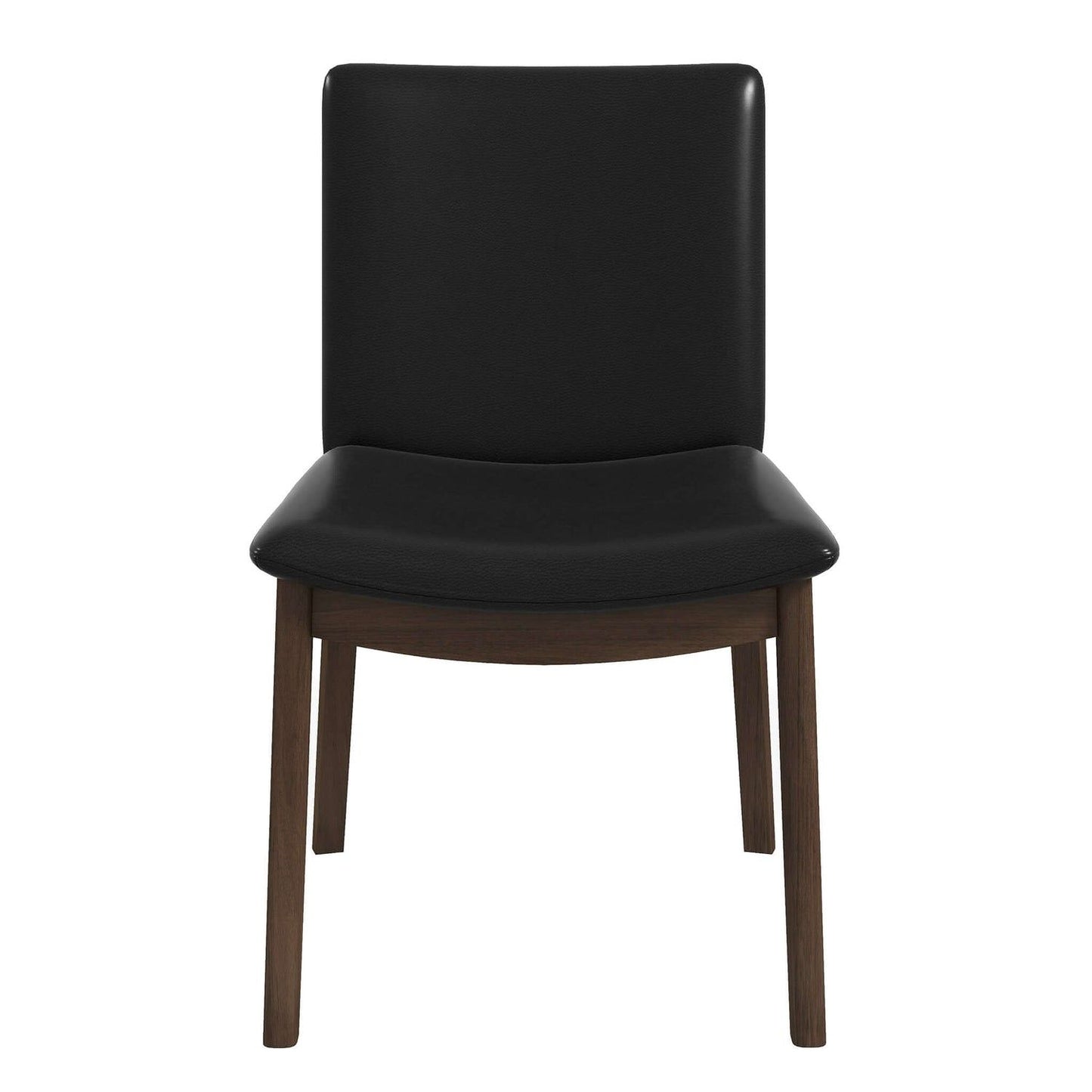 Laura - Mid-Century Modern Solid Wood Dining Chair (Set of 2) - Black