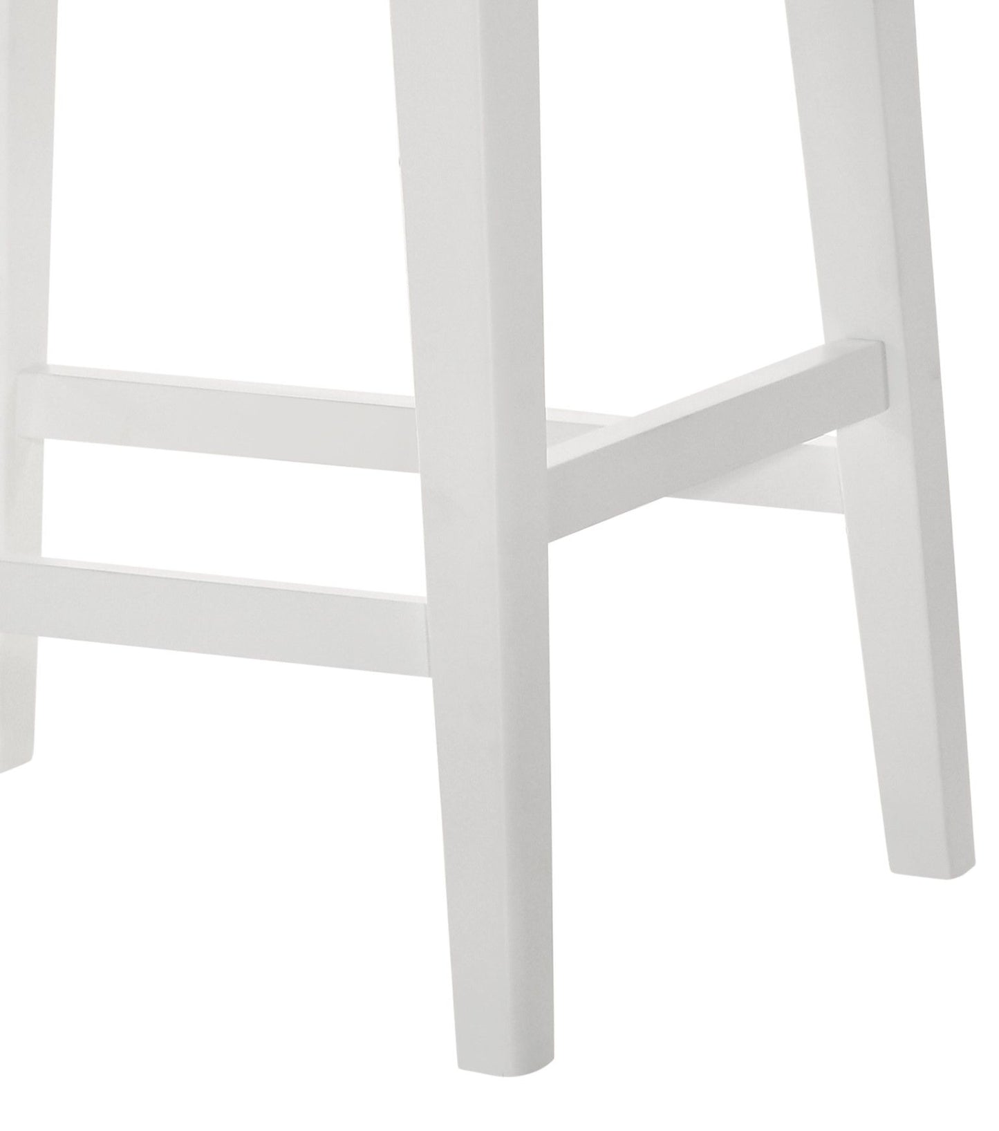 Sasha - Counter Height Stool With Upholstered Seat - White