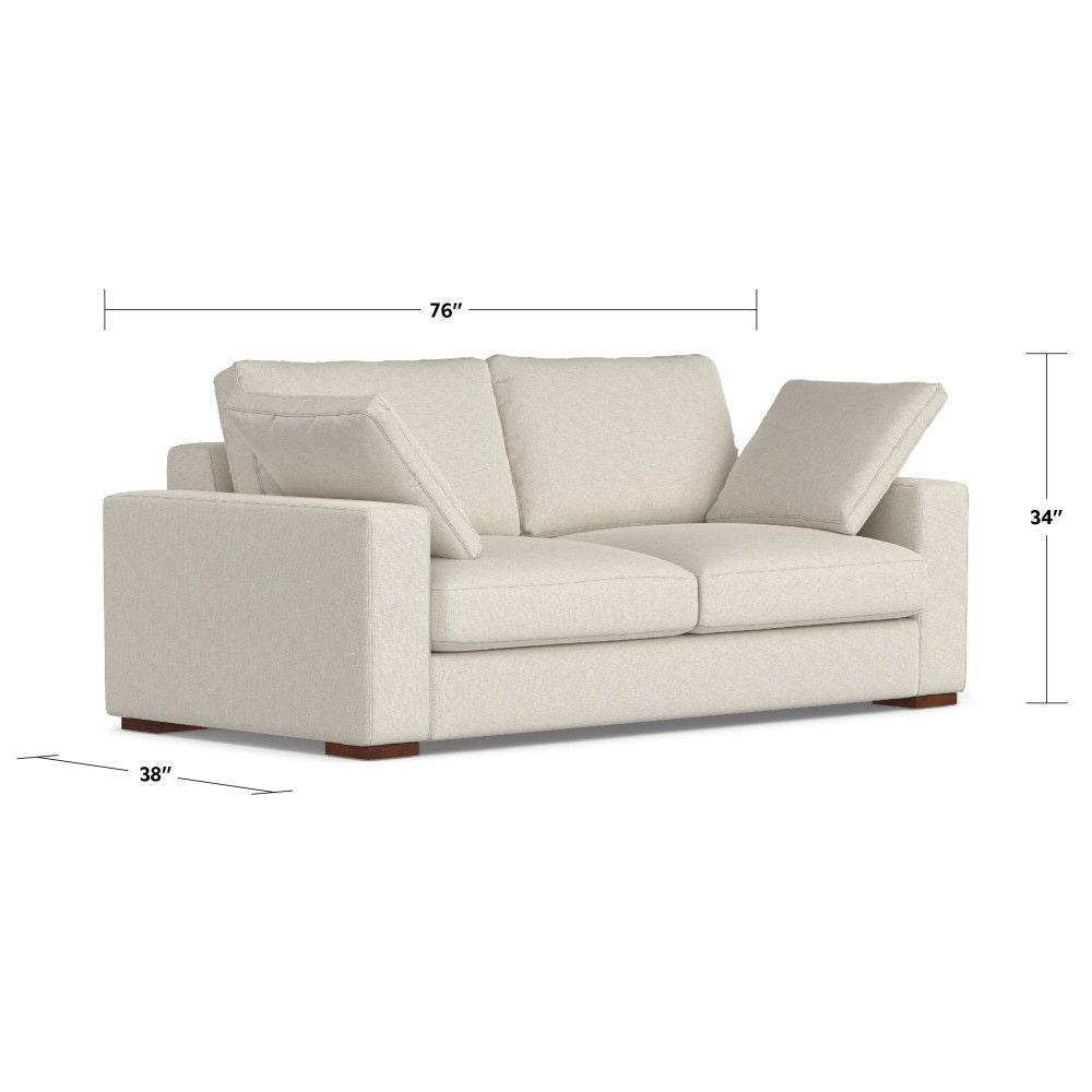 Charlie - Deep Seater Sofa - Cream