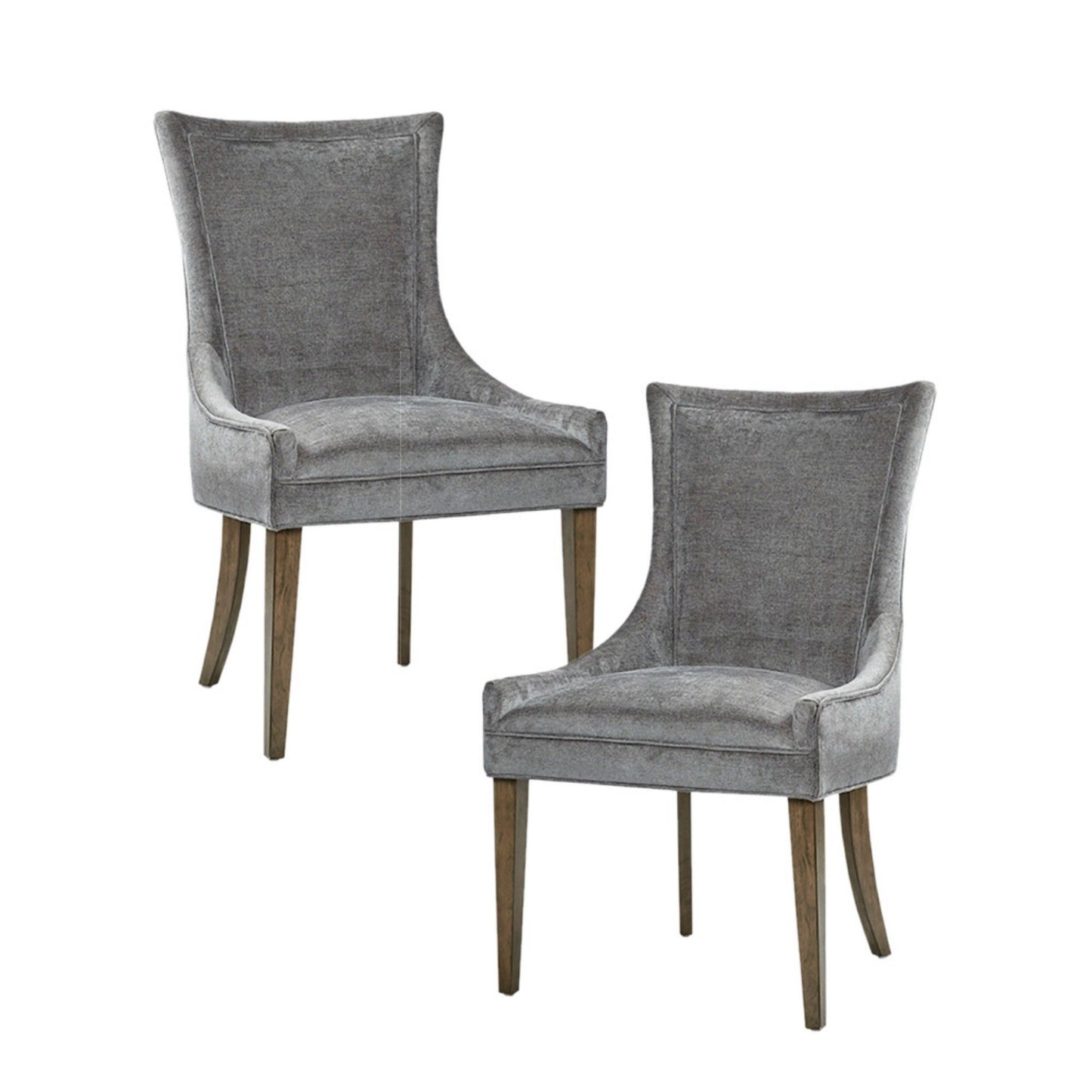 Elegant Design Comfortable Seating Dining Side Chair (Set of 2) - Dark Gray