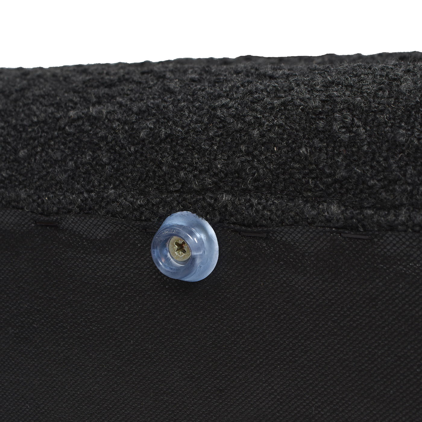 Fuji - Upholstered Oval Storage Bench - Ebony Black