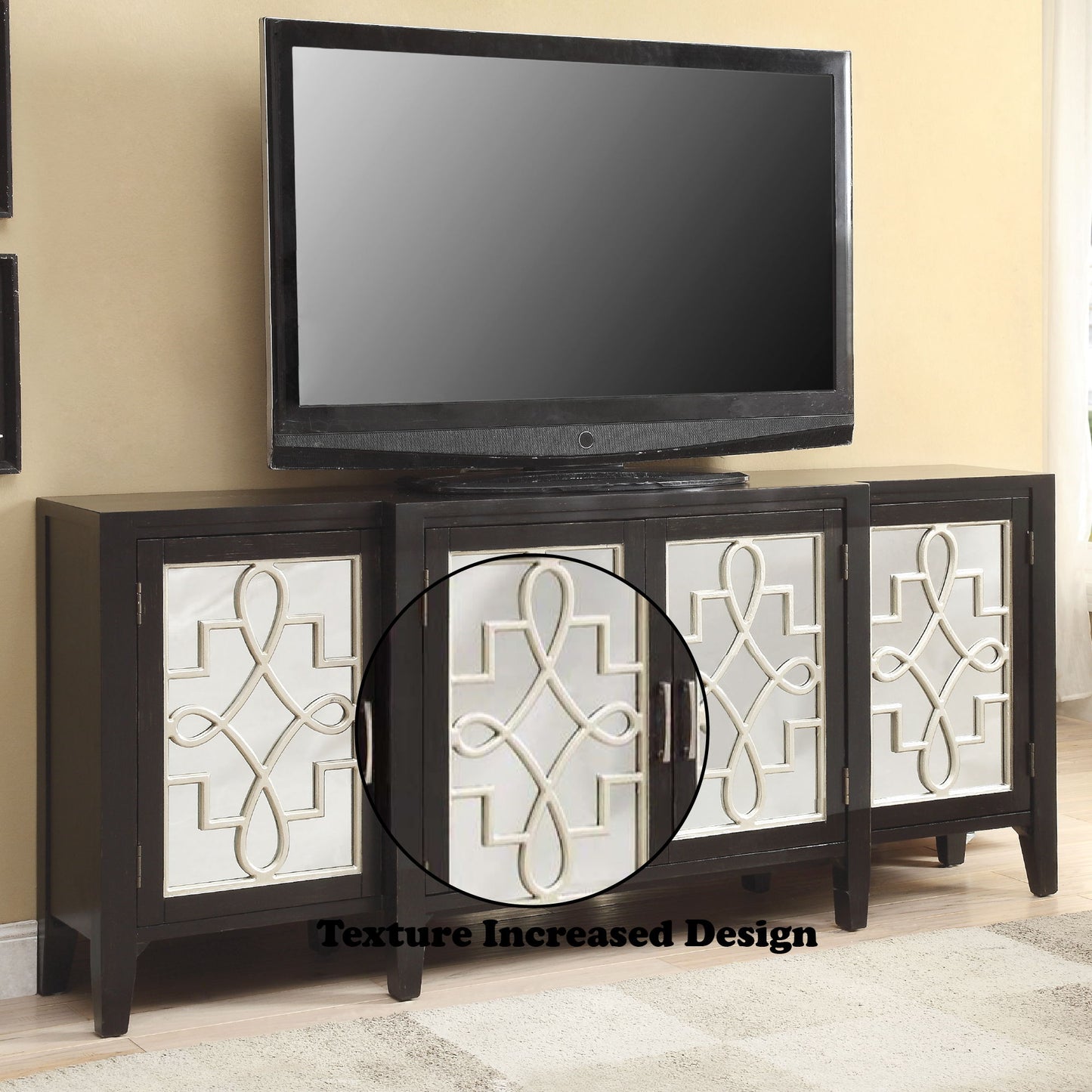 Kacia - Console Cabinet - Antique Black