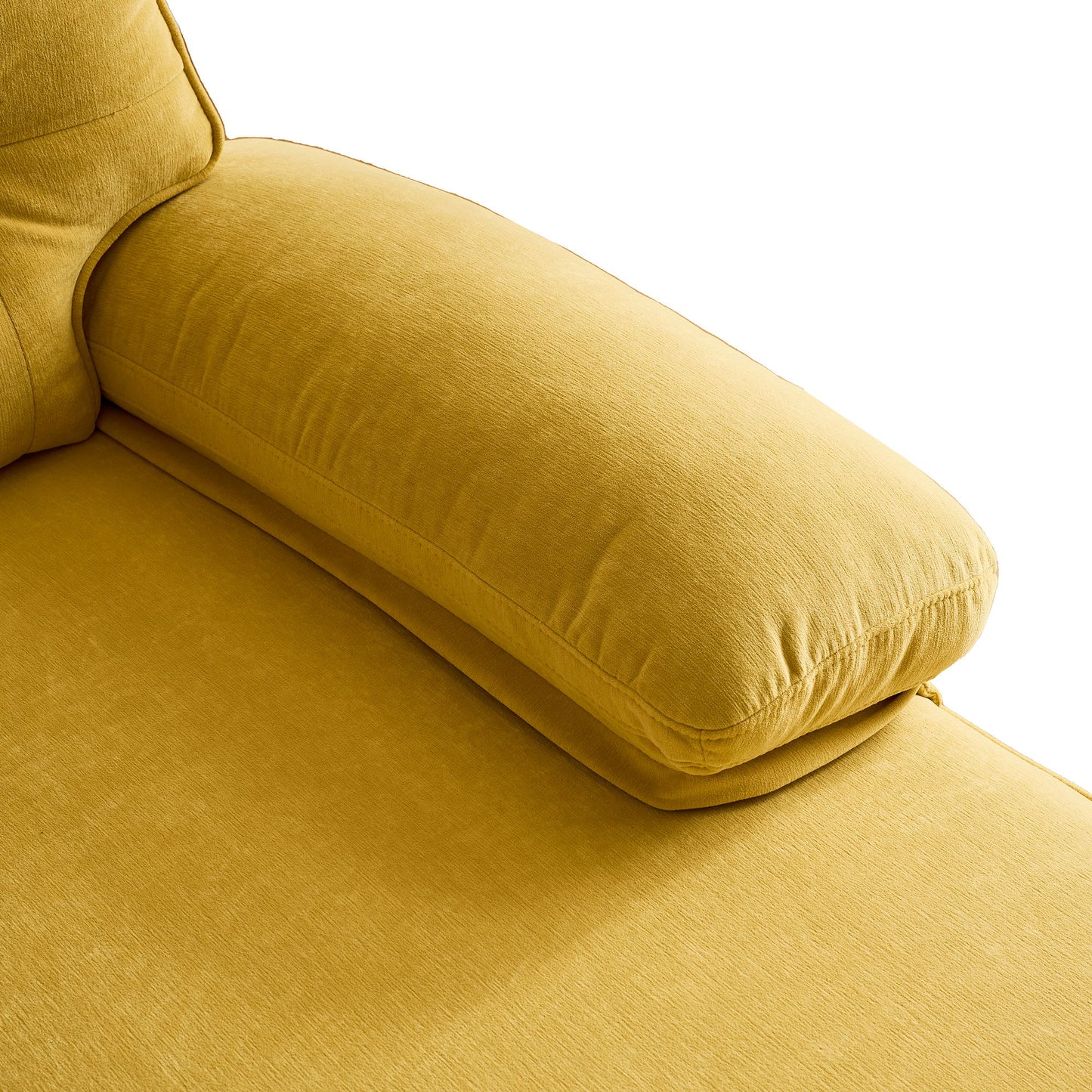 Modern L Shaped Sectional Sofa For Living Room Or Bedroom - Yellow
