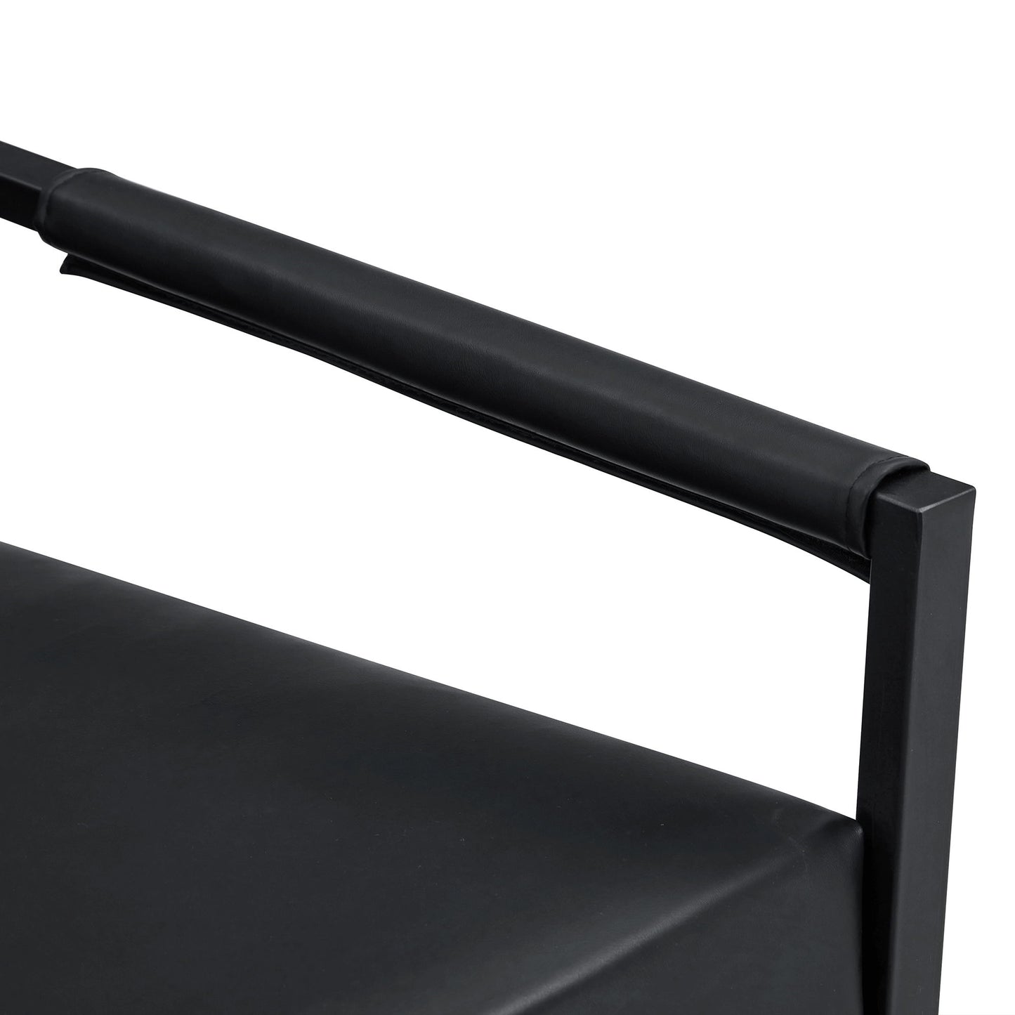 Classic Metal Frame Sofa Ergonomically Designed, A Perfect Blend Of Modern And Industrial Styles - Black
