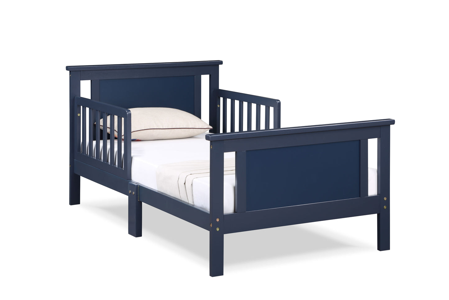 Connelly - Reversible Panel Toddler Bed - Midnight Blue / Vintage Walnut