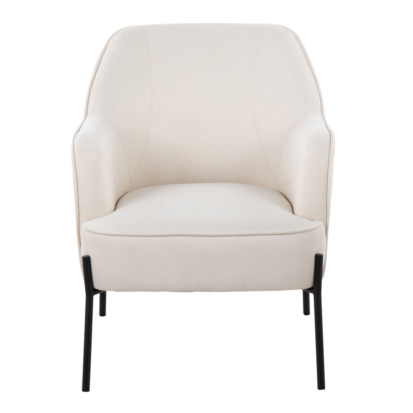 Daniella - Contemporary Chair - Black / Cream