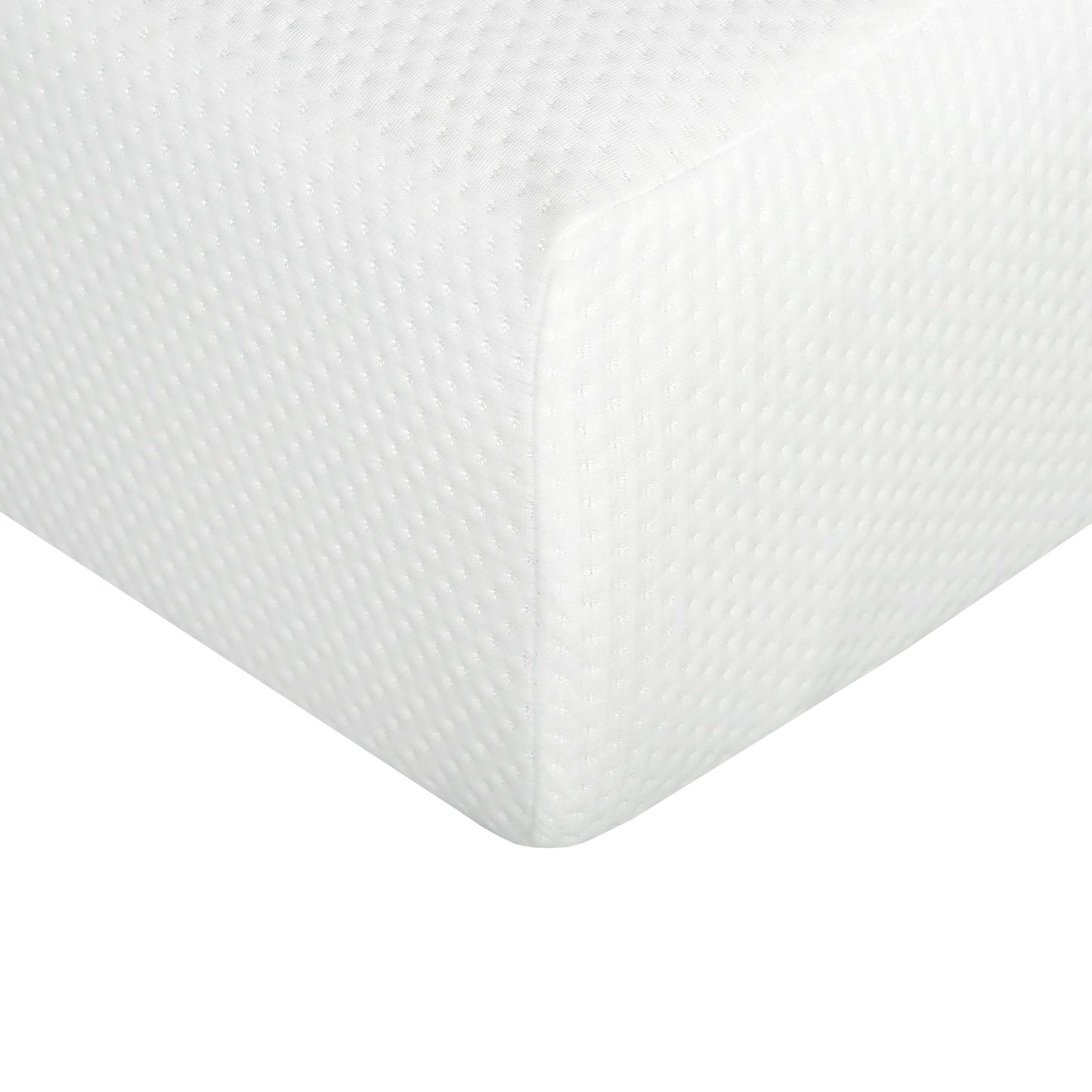 Plush 8" Gel Memory Foam Mattress For Queen Size Bed Polyester Aloe Vera Cover - White