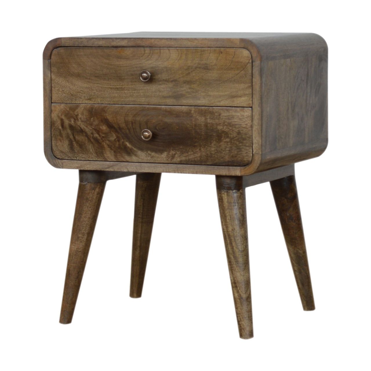 Curved Classic ed Nightstand - Gray Wash