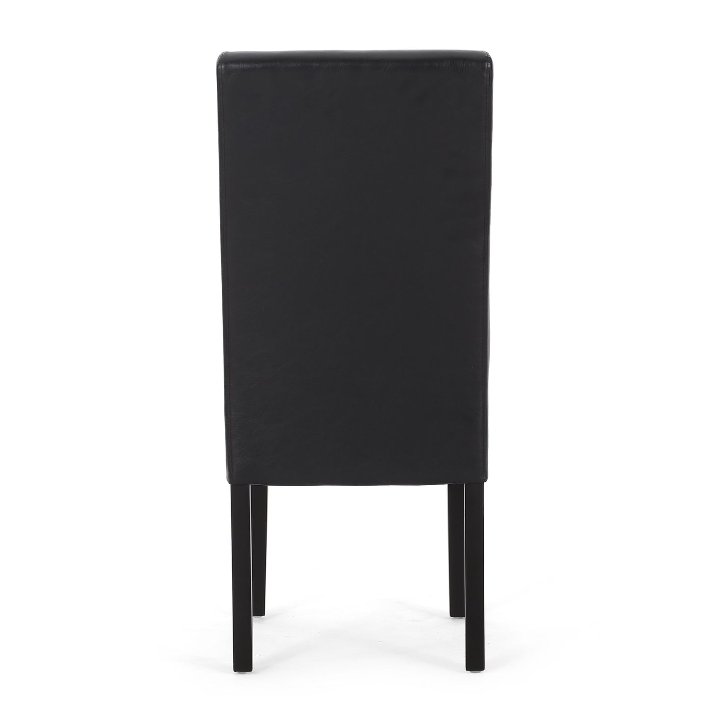 Contemporary Dining Chair (Set of 2) With Rubberwood Legs - Black