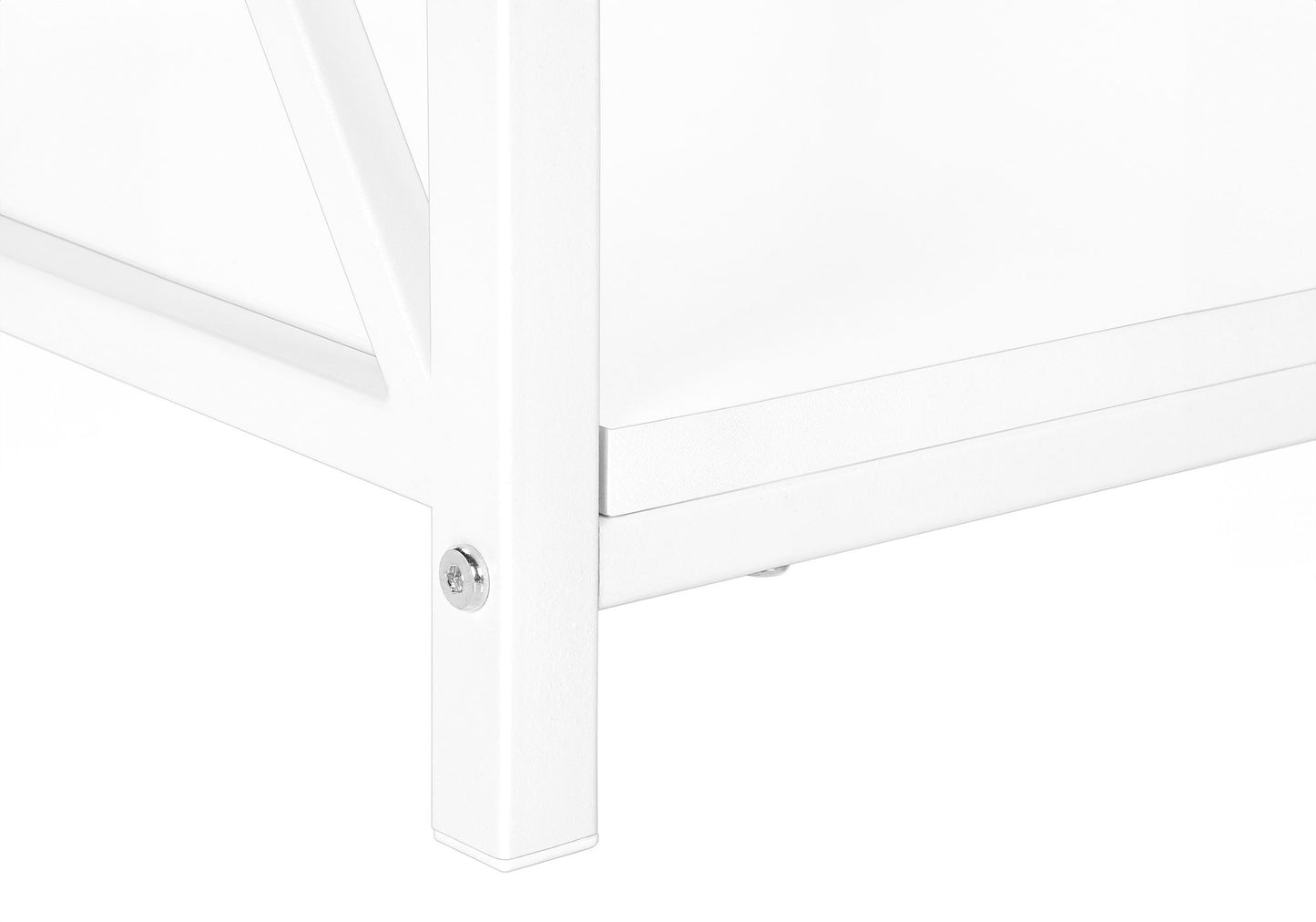 Accent Table, Side Contemporary And Modern - White