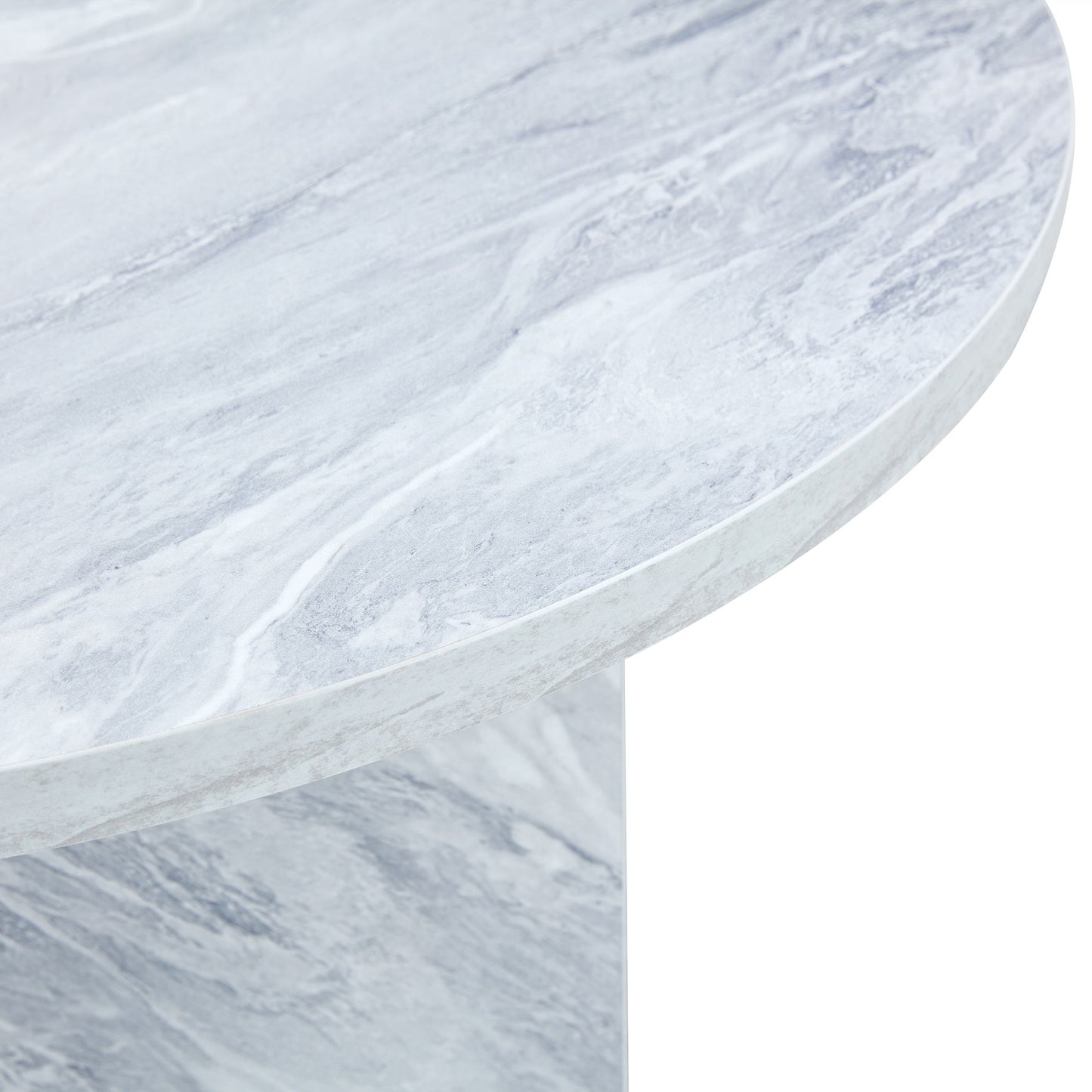 A Multi Style Decor Friendly Round Coffee Table, Featuring Modern Minimalism And Nordic Flair - White