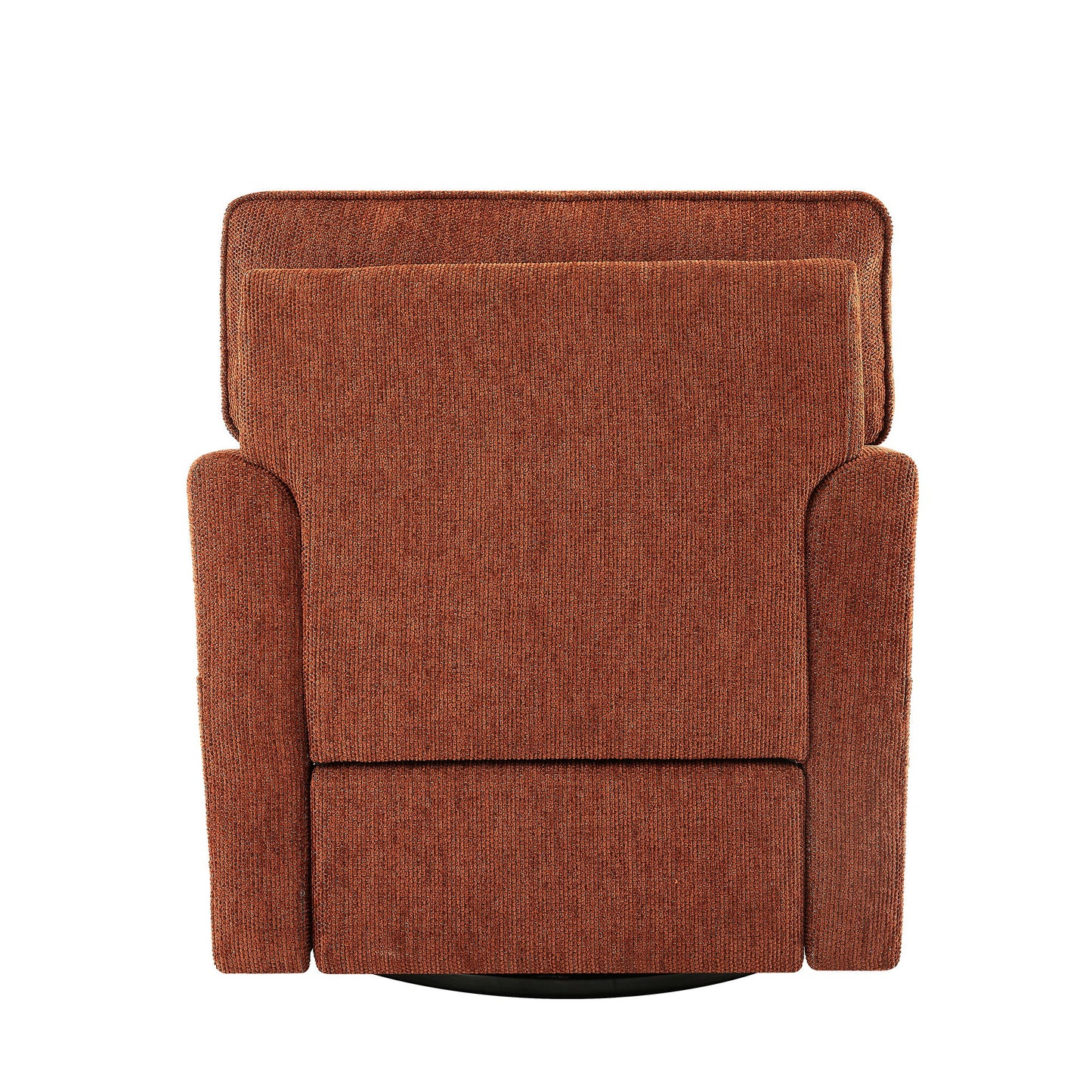 360 Degree Swivel Chair Accent Barrel Armchair With Side Pockets - Red
