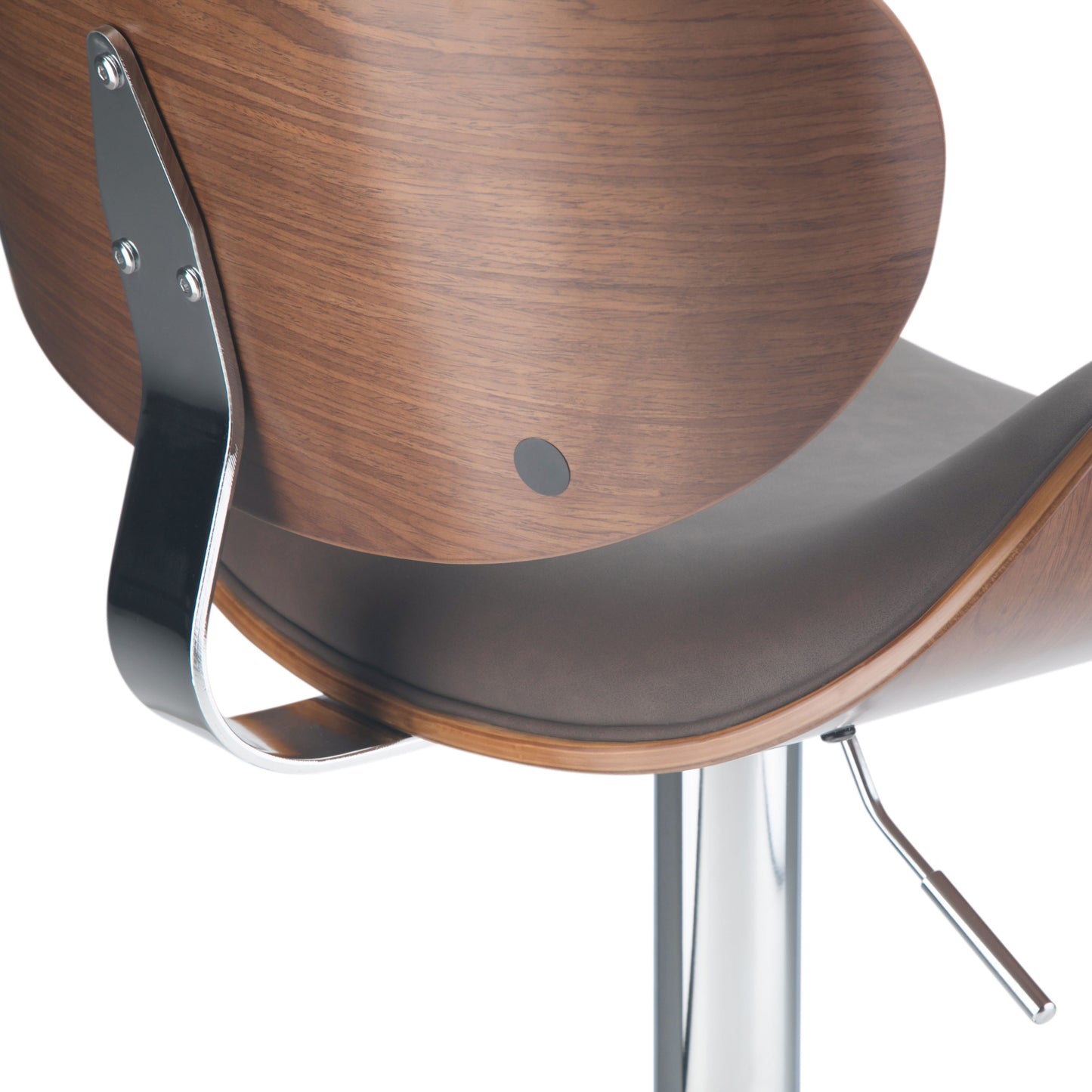 Marana - Bentwood Adjustable Swivel Bar Stool - Distressed Brown