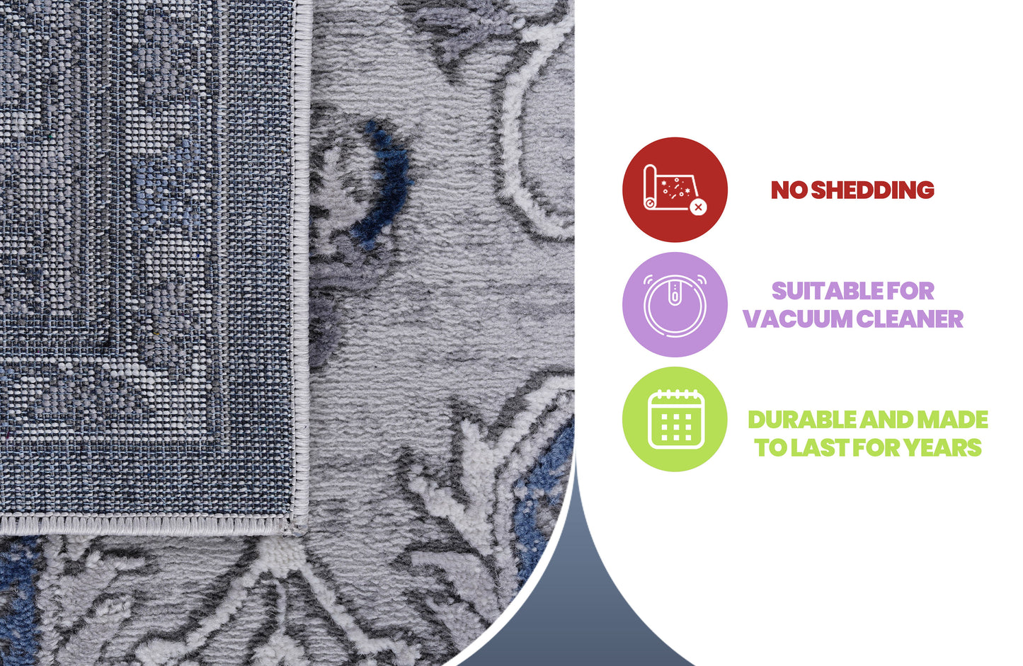 Marfi - 2' X 3' Bordered Area Rug - Blue / Ivory