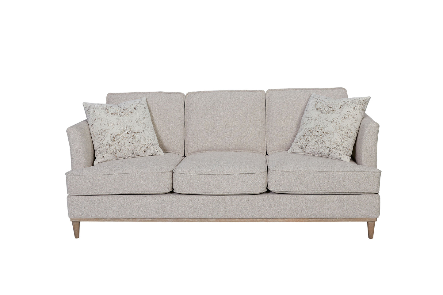 Sofa With 3 Reversable Cushions And 2 Pillows - Off White
