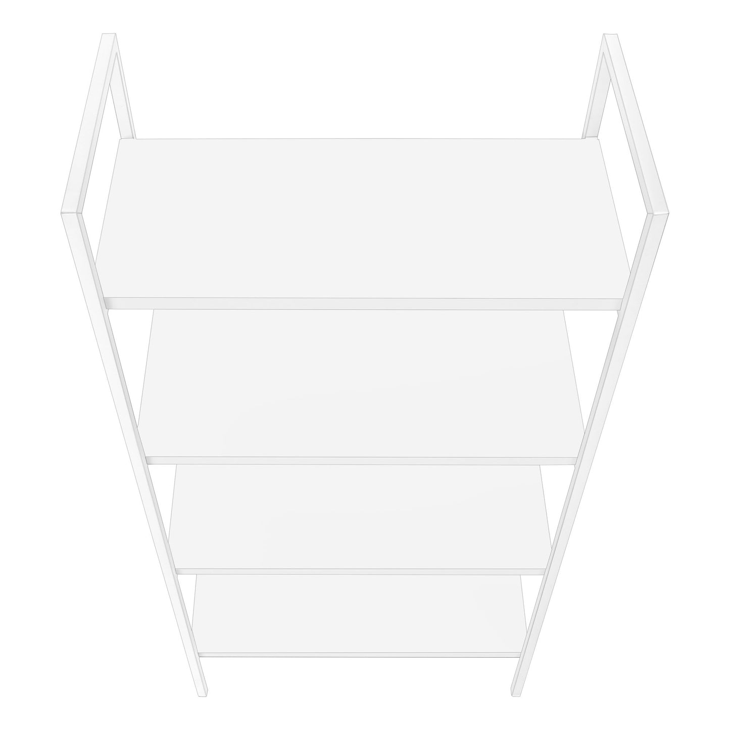Bookshelf, Bookcase, 4 Tier, Office, Bedroom, Contemporary, Modern - White