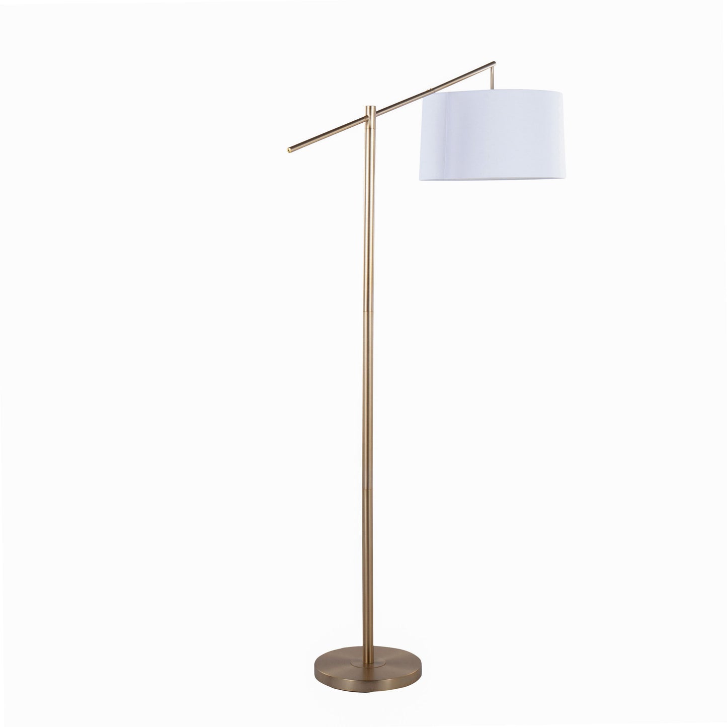 Casper - Contemporary Floor Lamp - Gold / Off White