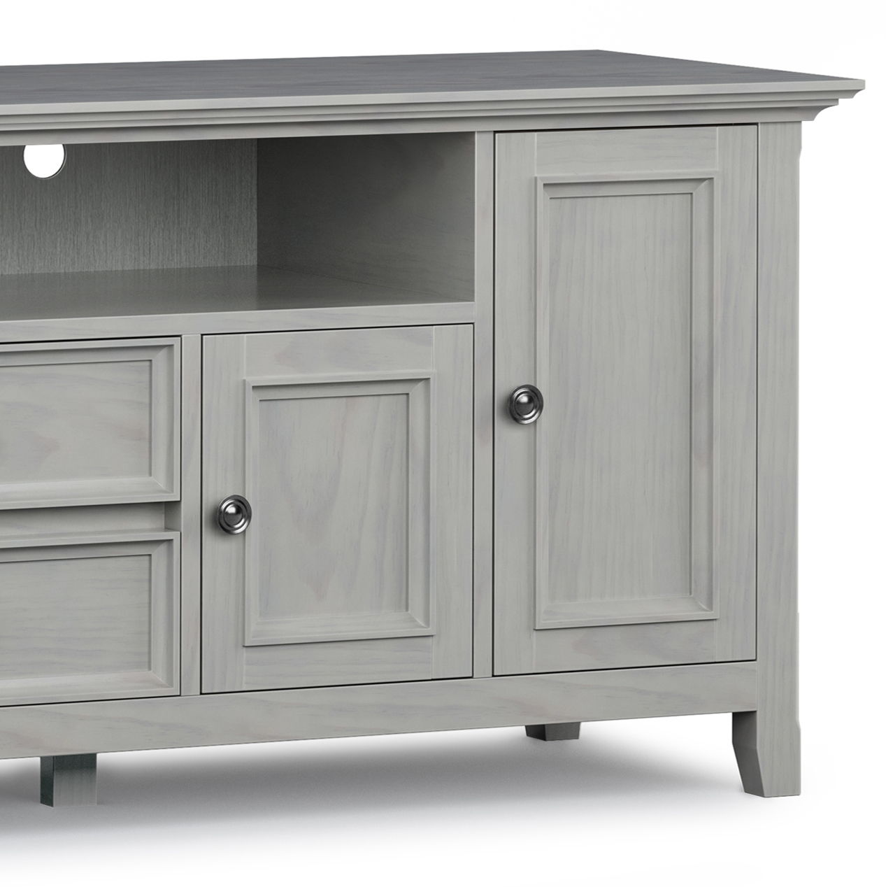Amherst - Wide TV Media Stand - Fog Gray