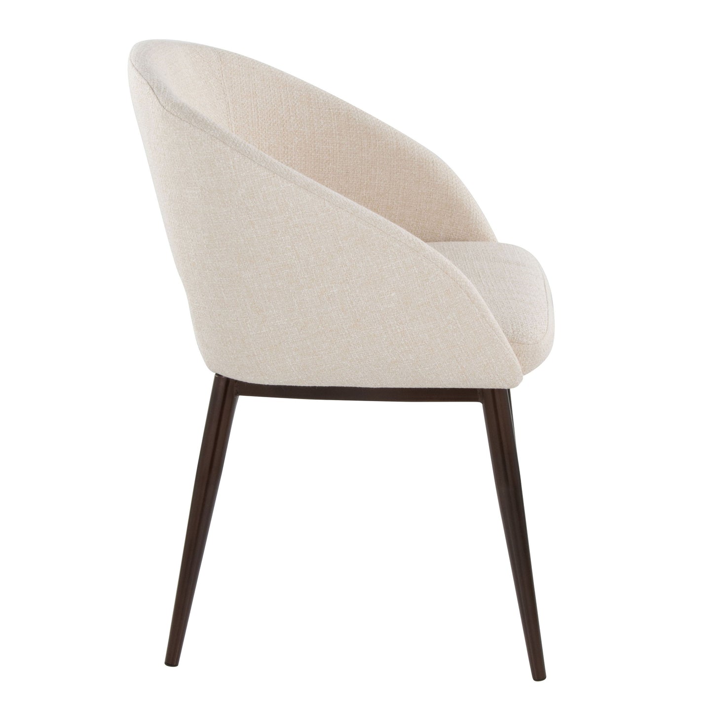 Renee - Contemporary Chair - Copper / Cream