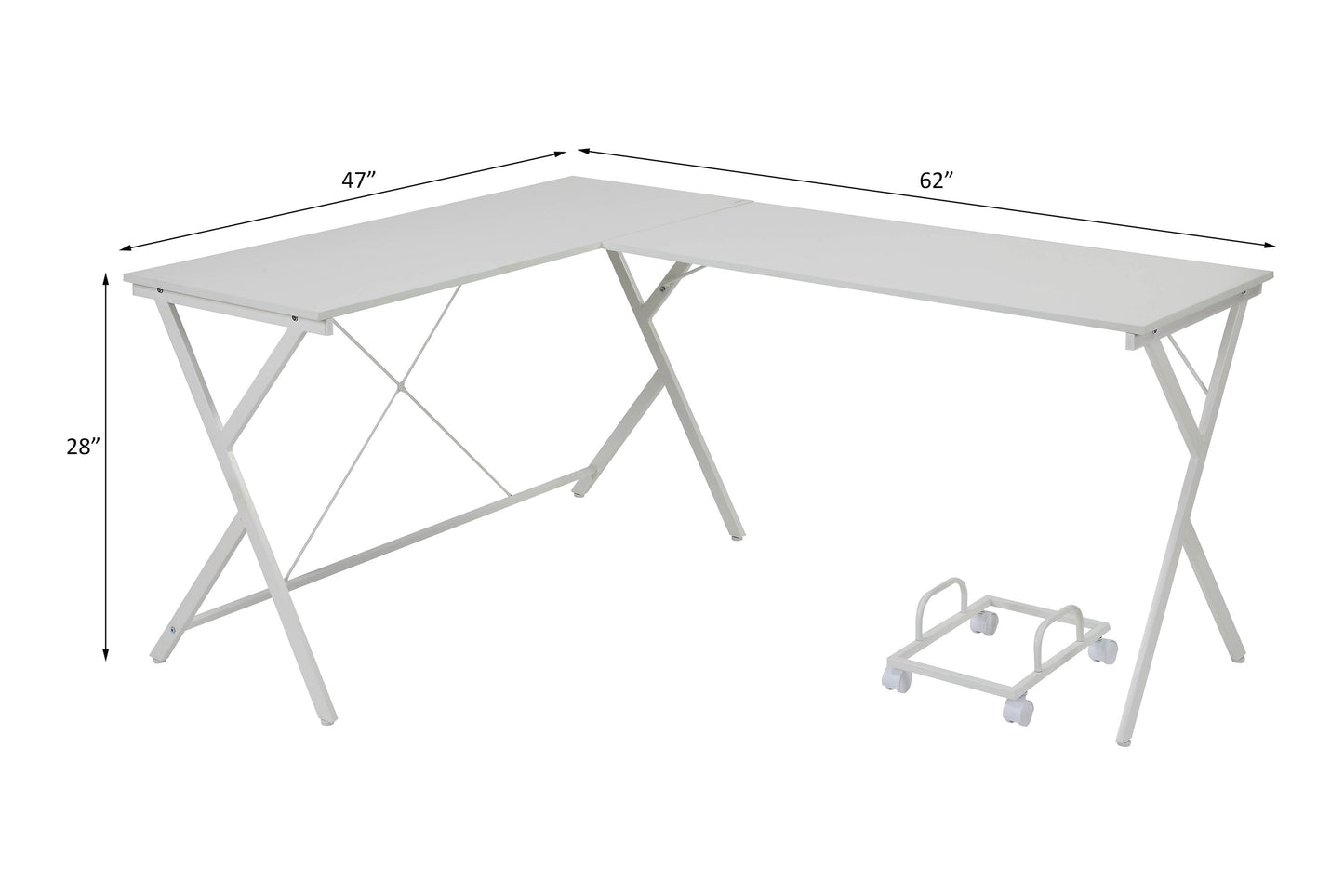 Dazenus - Computer Desk - White