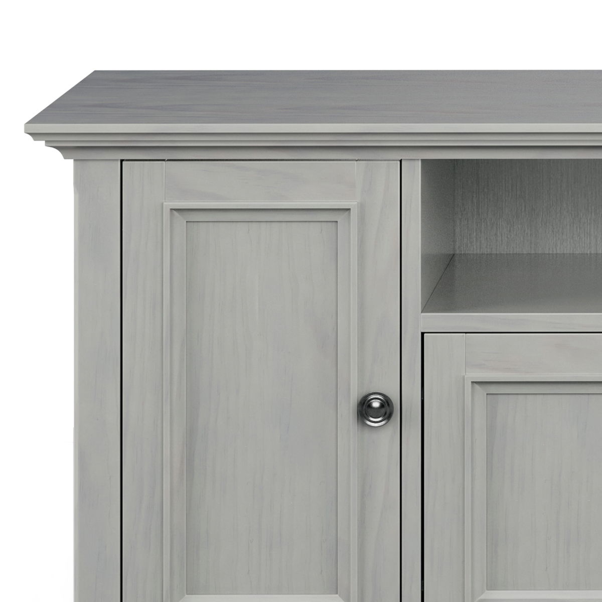 Amherst - Wide TV Media Stand - Fog Gray