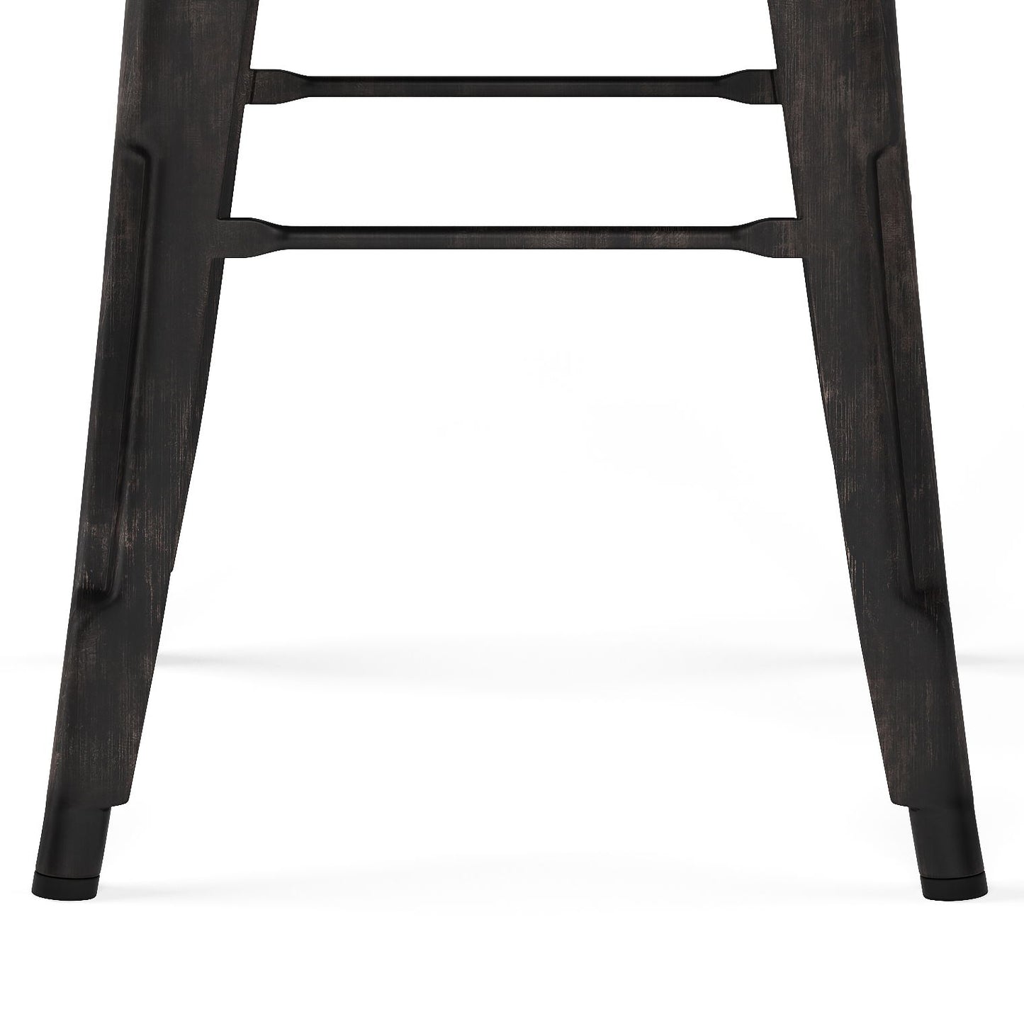 Rayne - Metal Bar Stool (Set of 2) - Distressed Black