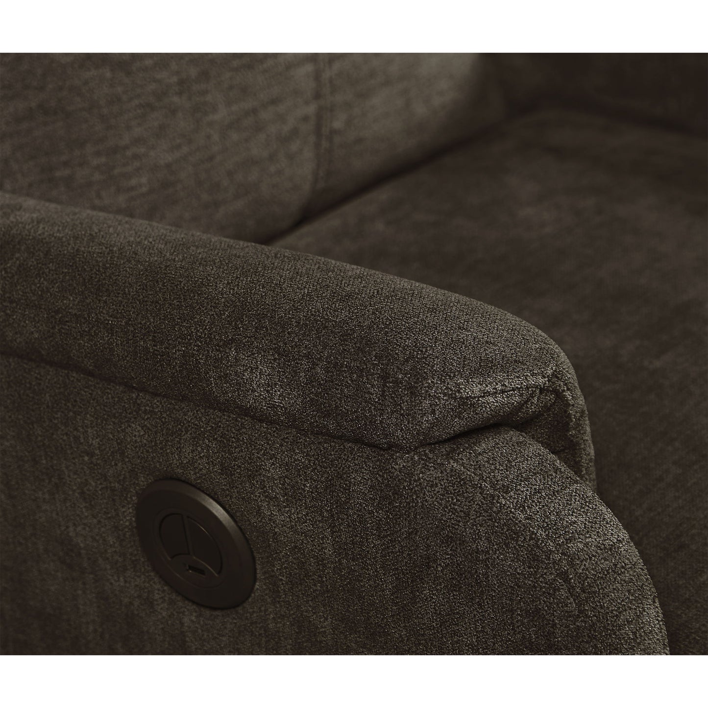 Recliner Chair With Power Function Easy Control Big Stocks, Recliner Single Chair - Dark Brown