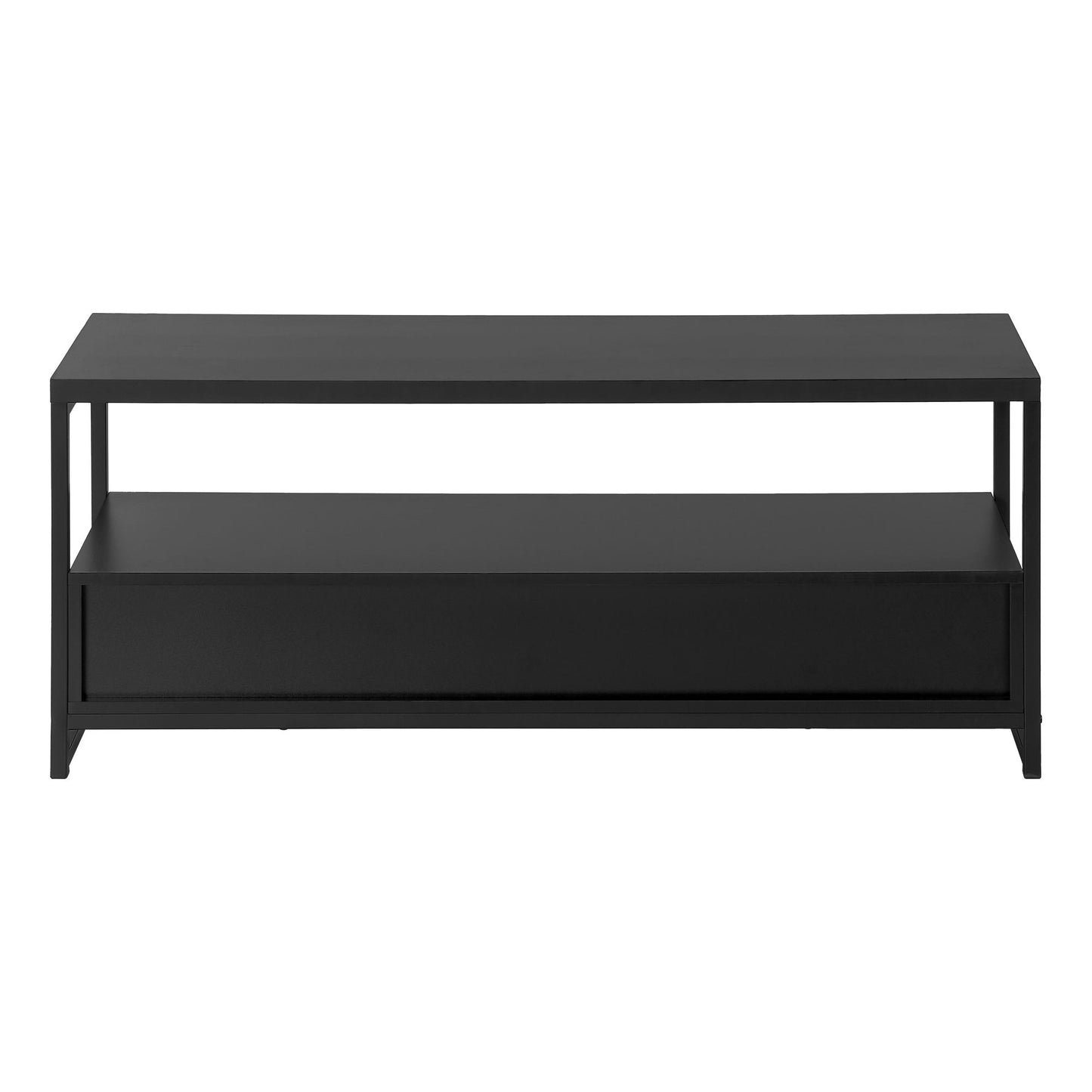 TV Stand Console Media Entertainment Center Storage Drawers For Living Room - Black