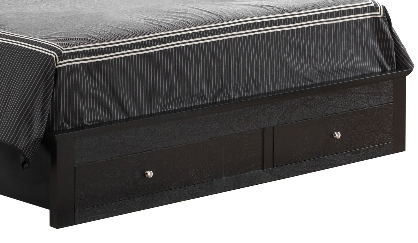 Queen Storage Bed - Black