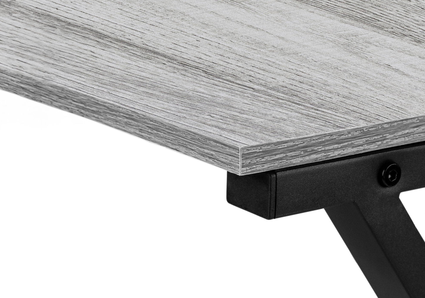 Computer Desk, Home Office, Corner, L Shape, Laptop, Contemporary / Modern - Gray